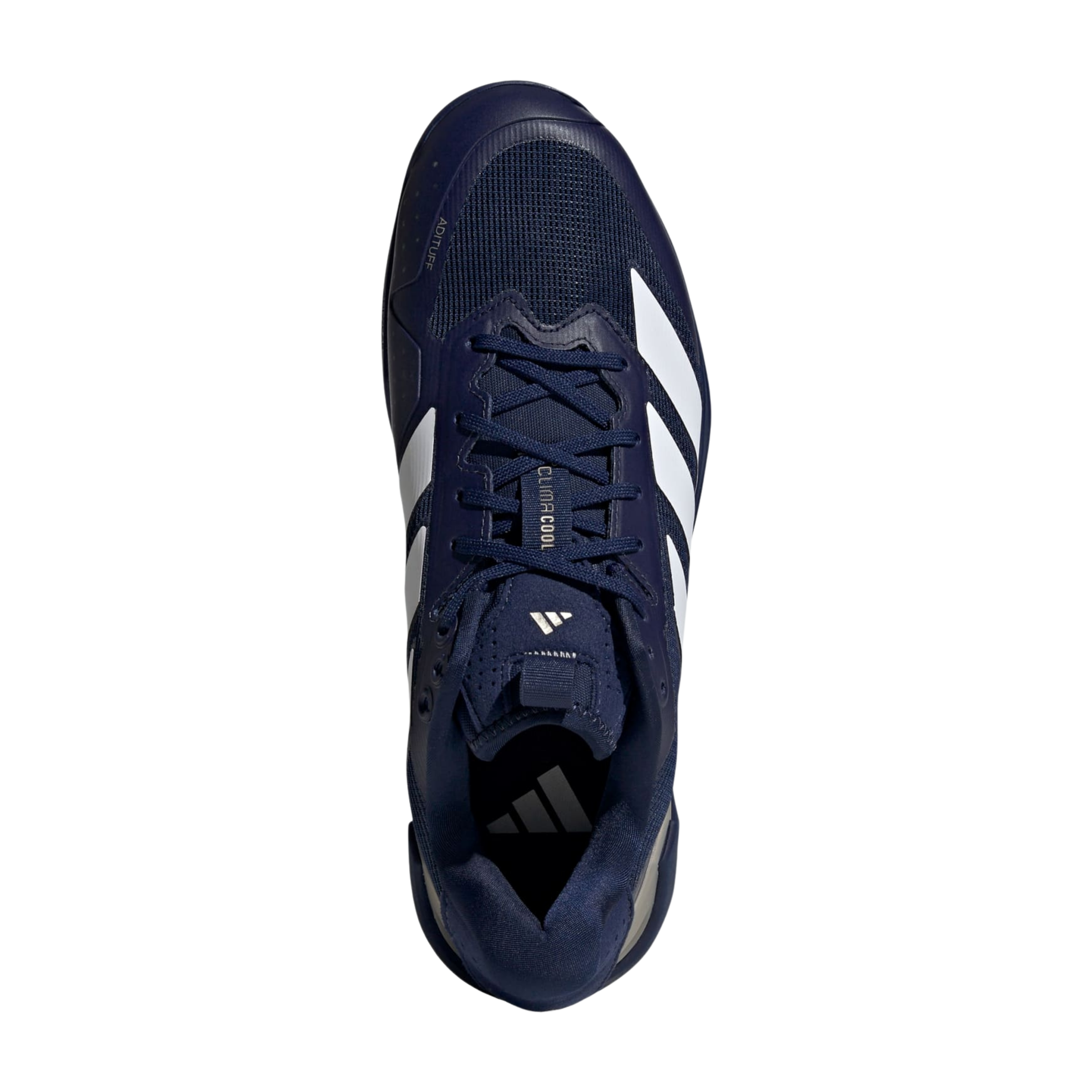 Adidas Men Adizero Ubersonic 5 Tennis - Dark Blue Cloud White Cyber Metallic