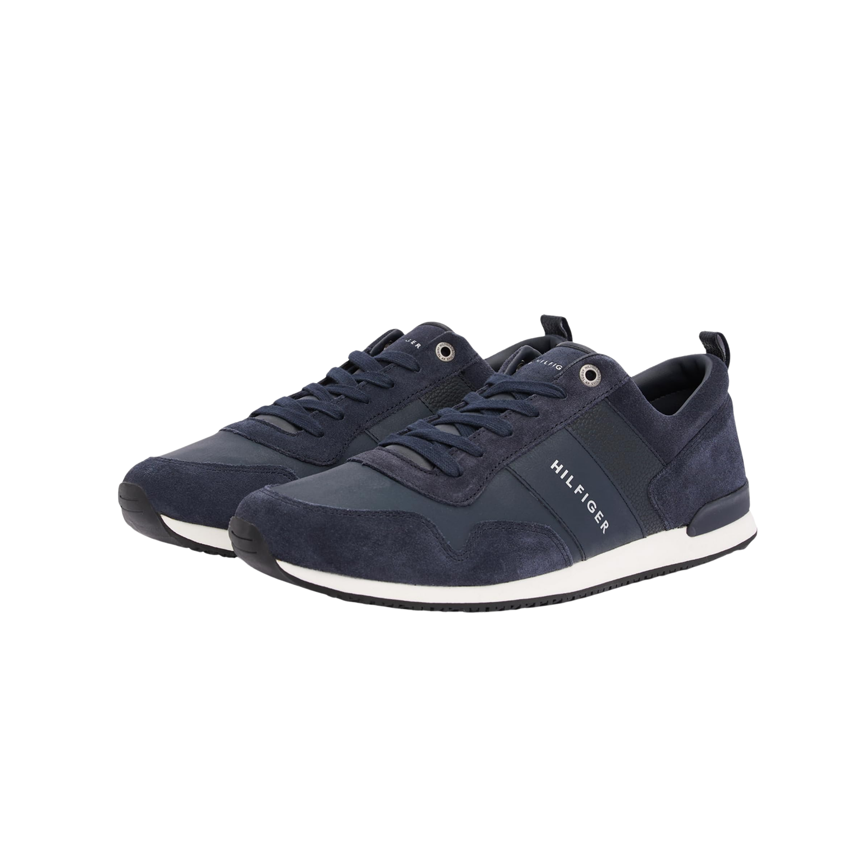 Tommy Hilfiger Men Iconic Leather Suede - Blue Midnight
