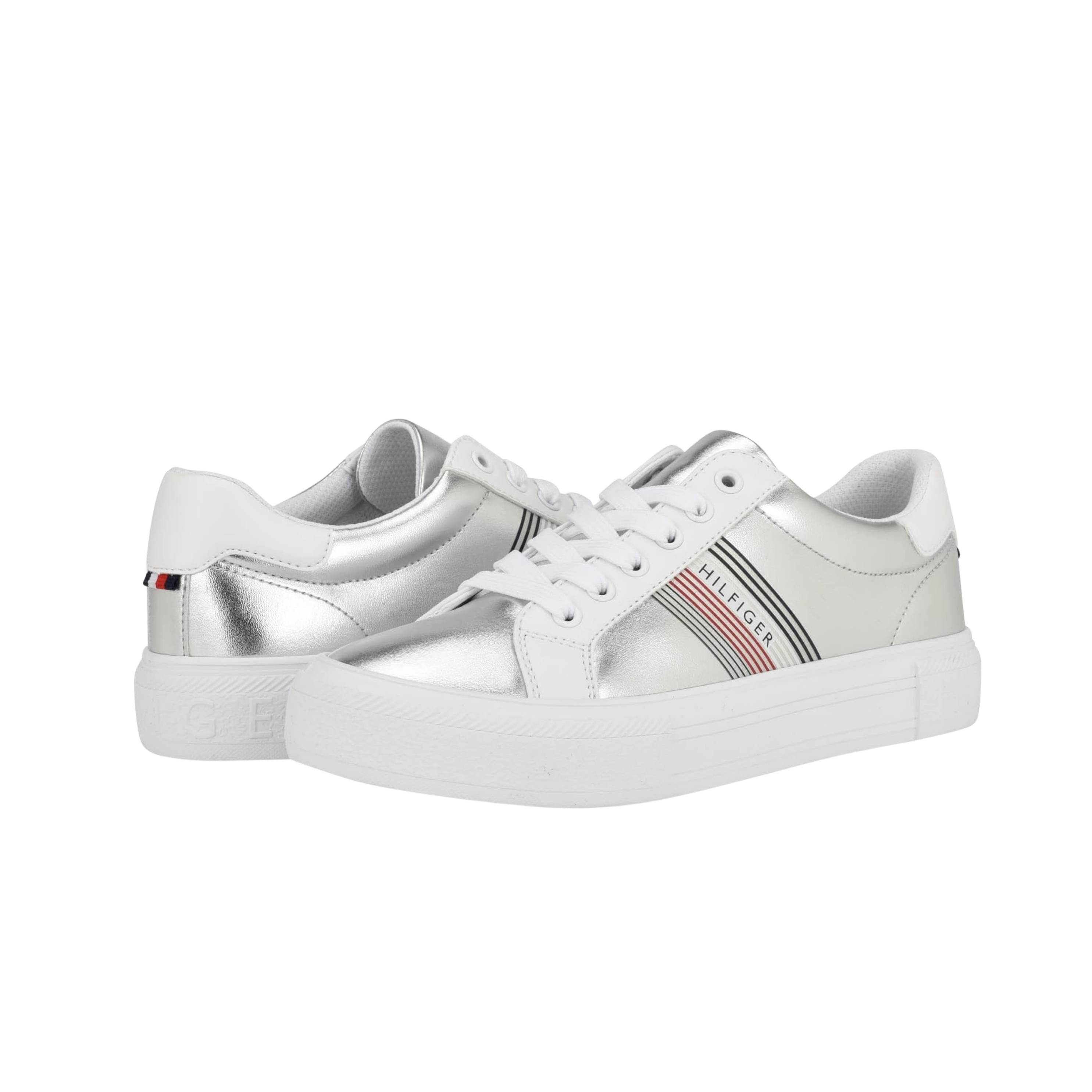 Tommy Hilfiger Women Andrei - Silver Stripes Multi