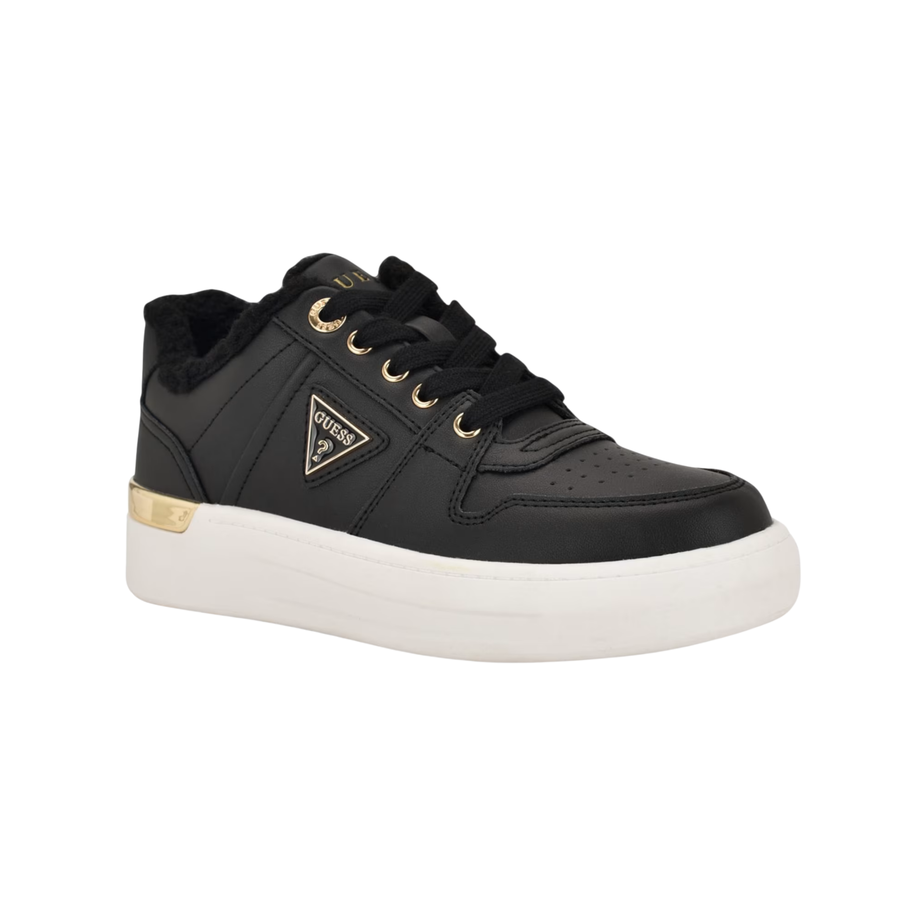 Guess Women Overria Sherpa Sneakers - Black