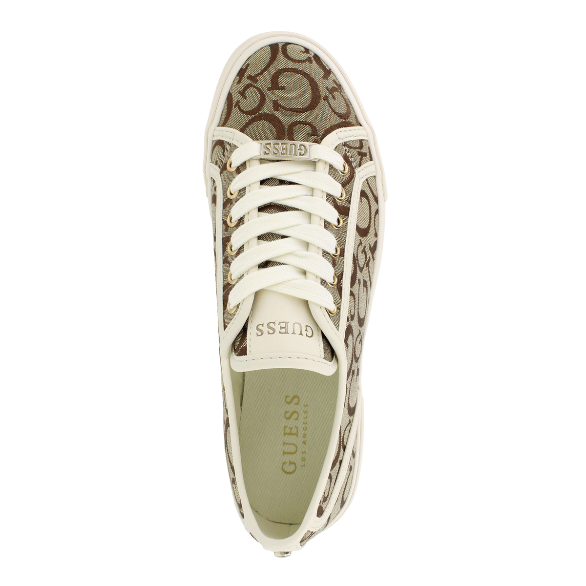 Guess Women Melya Logo Low-Top - Brown