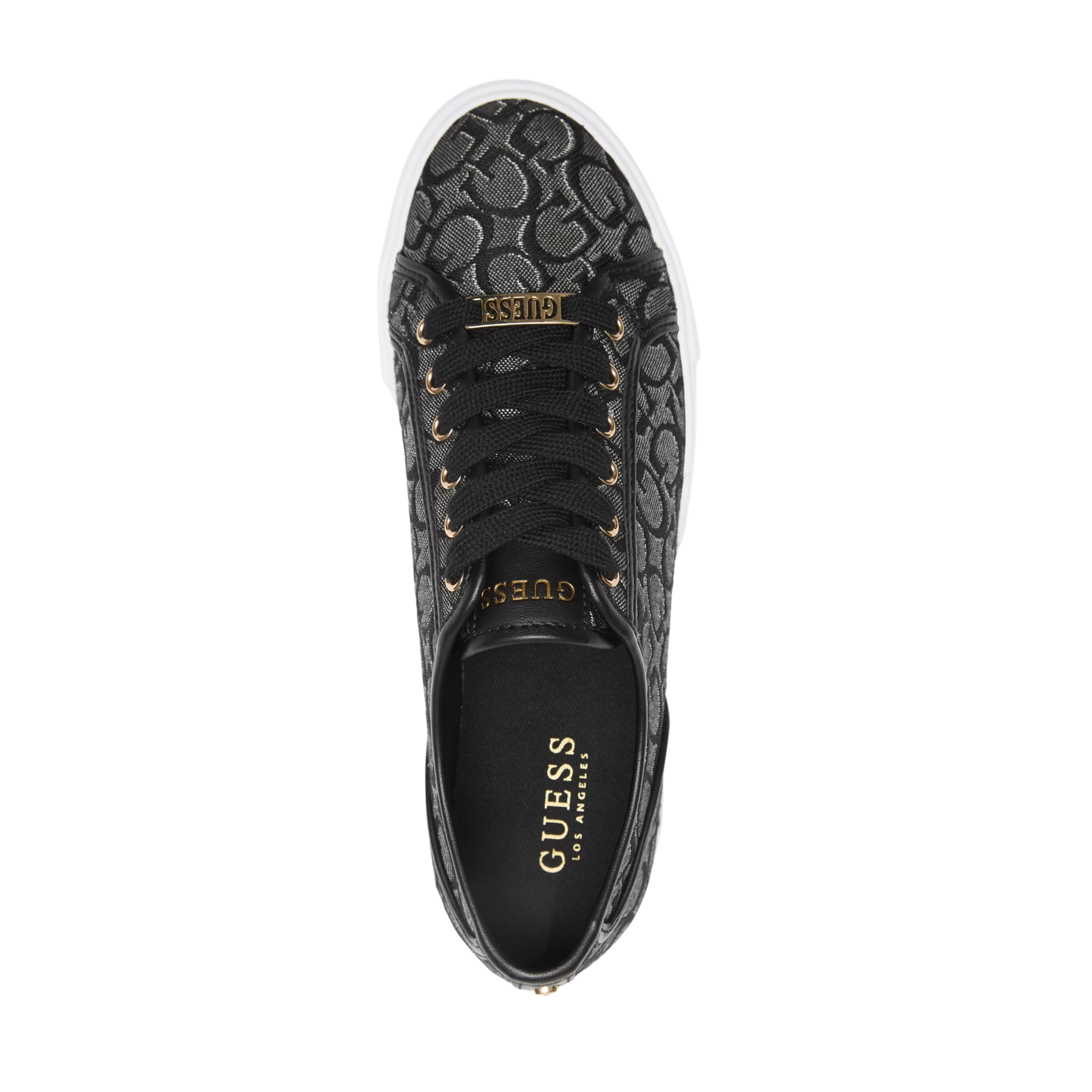 Guess Women Melya Logo Low-Top - Black