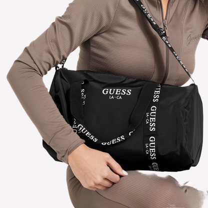 Guess Logo Duffle Bag - Black