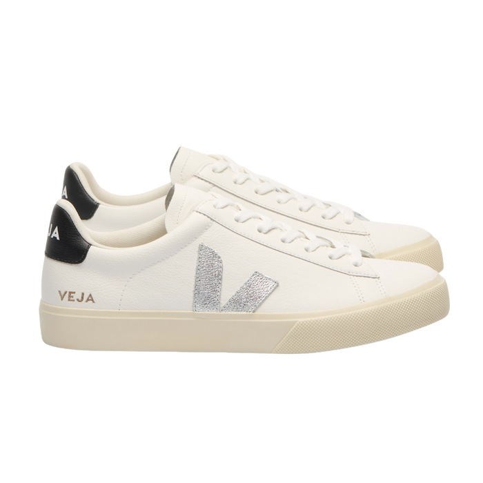 Veja Women Campo - White Silver Black