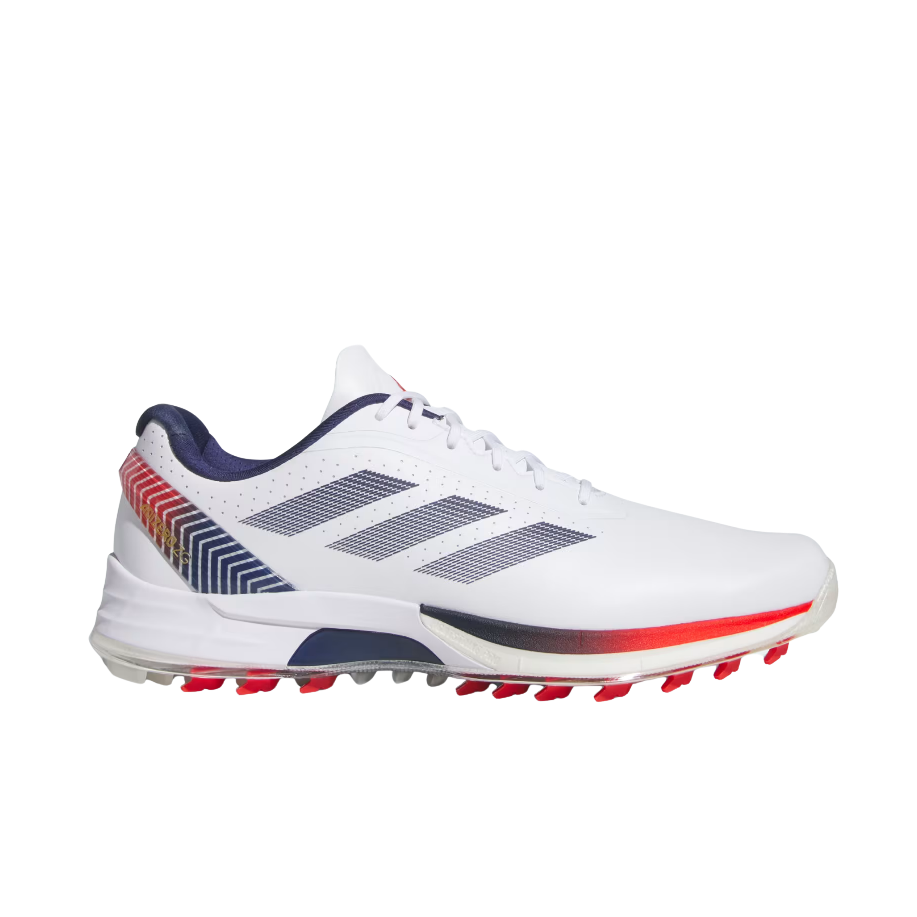 Adidas Men Adizero ZG Spikeless Golf - Cloud White Dark Blue Red