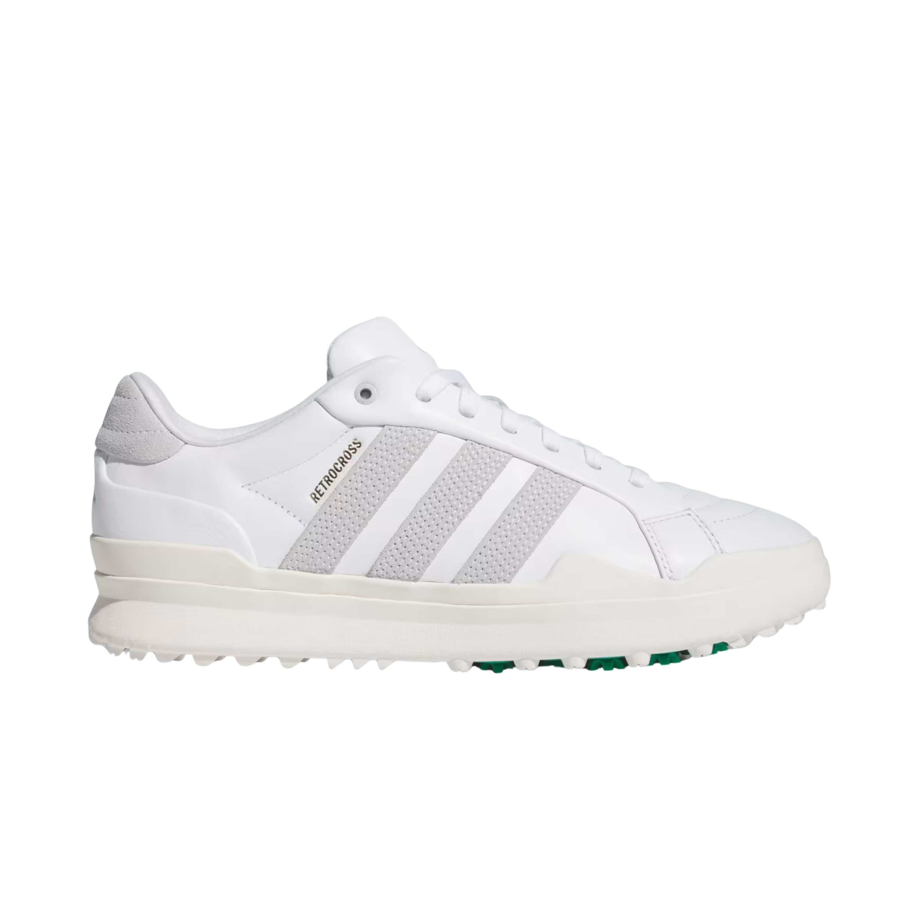 Adidas Men Retrocross Gripmore Spikeless Golf - Cloud White Court Green