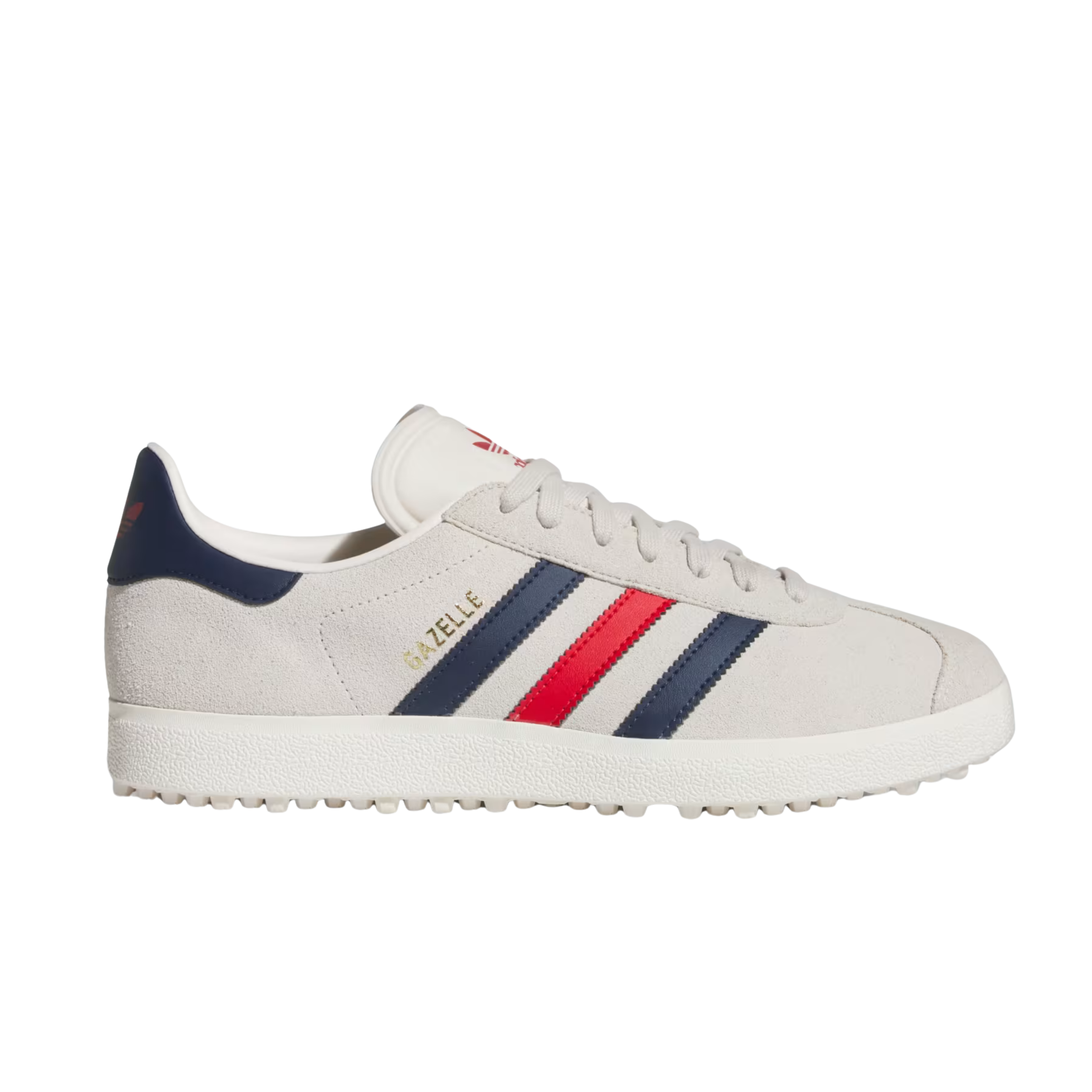 Adidas Men Gazelle Leather Spikeless Golf - Alumina Night Indigo Scarlet