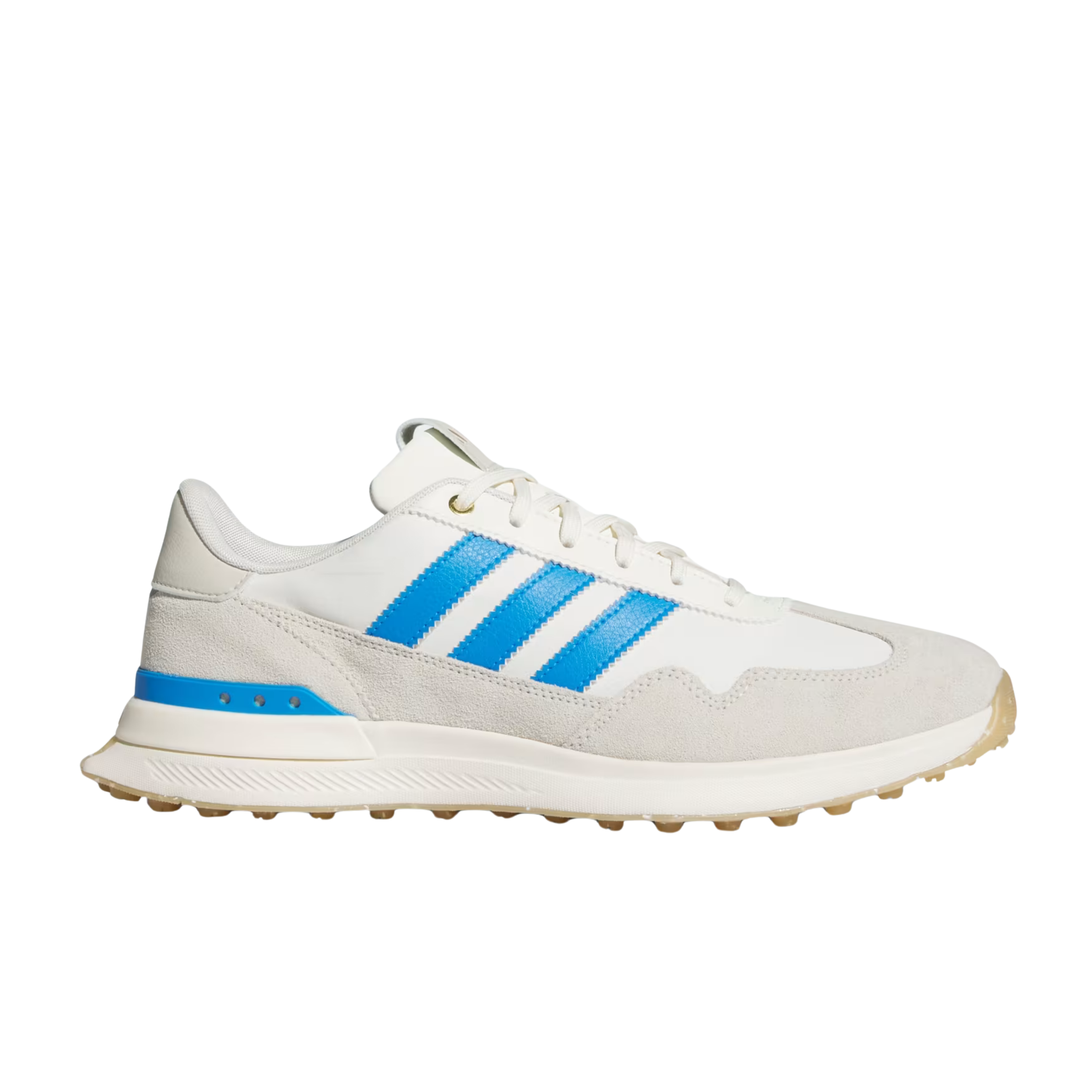 Adidas Men S2G 26 Textile Spikeles Golf - Off White Lucid Ray Blue
