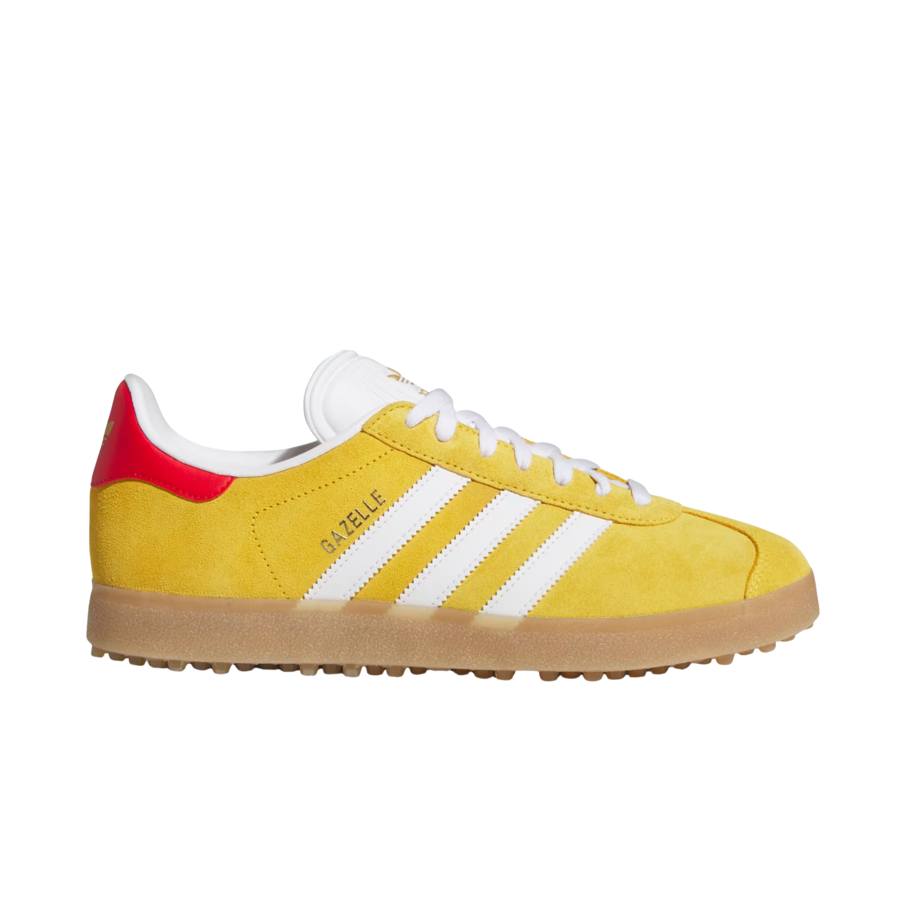 Adidas Men Gazelle Leather Spikeless Golf - Bold Gold Cloud White