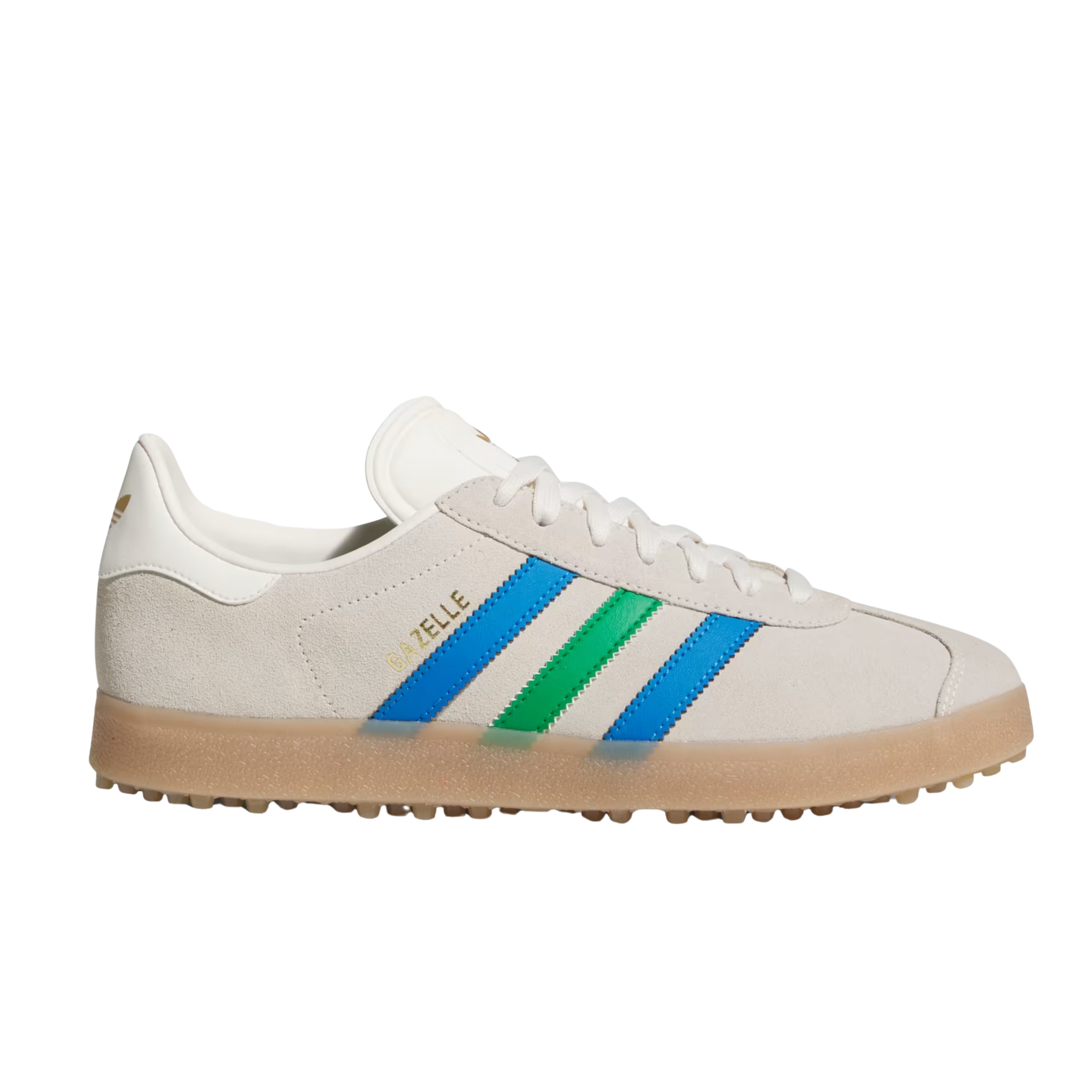 Adidas Men Gazelle Leather Spikeless Golf - Chalk White Green Blue