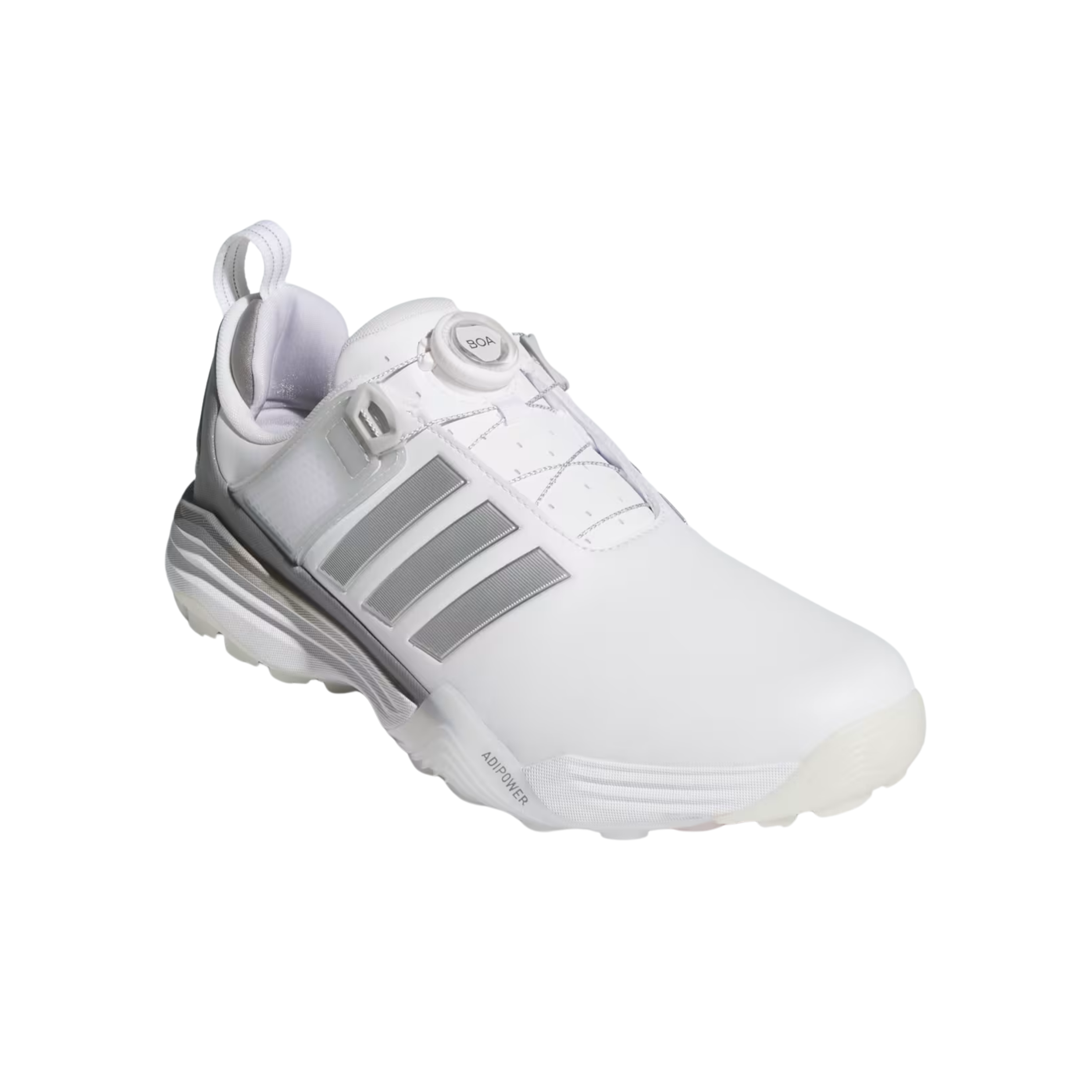 Adidas Men Adipower 26 Boa Spikeless Golf - Cloud White Silver Metallic