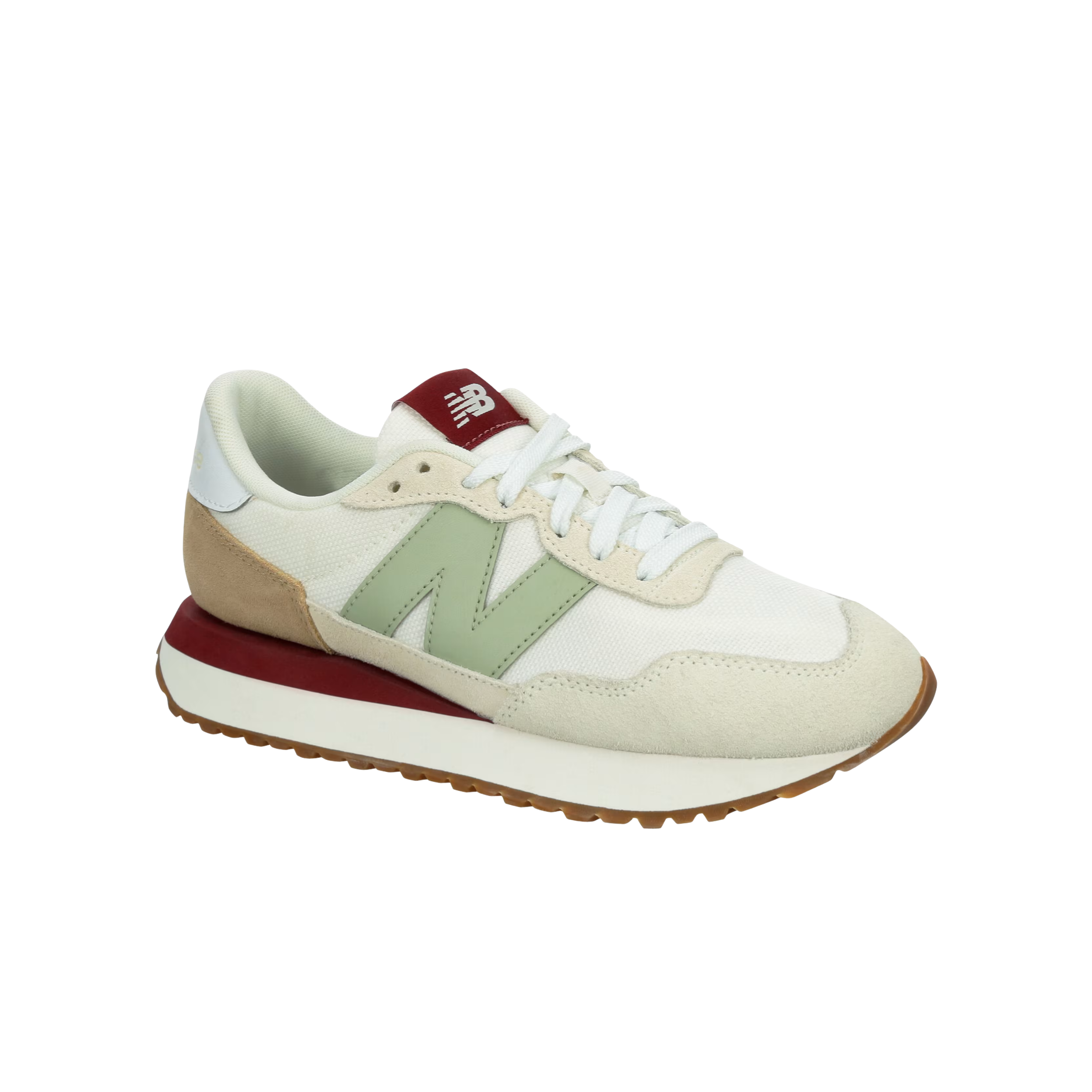 New Balance Women 237 Sneaker - White Green
