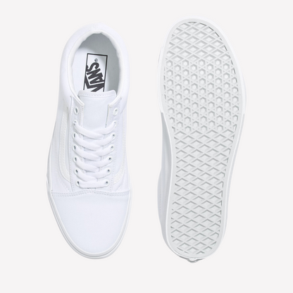 Vans Women Old Skool Shoe - True White