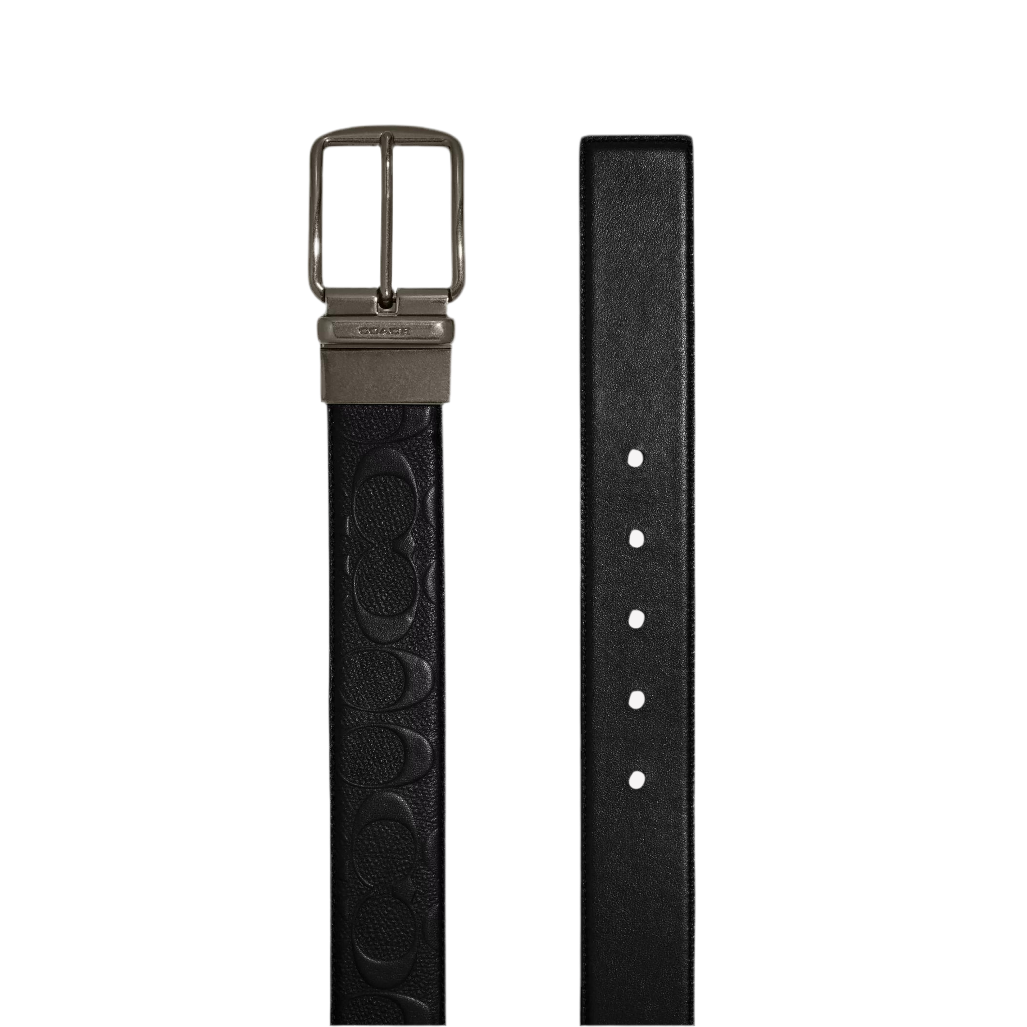 COACH Harness Buckle Reversible Belt - Black