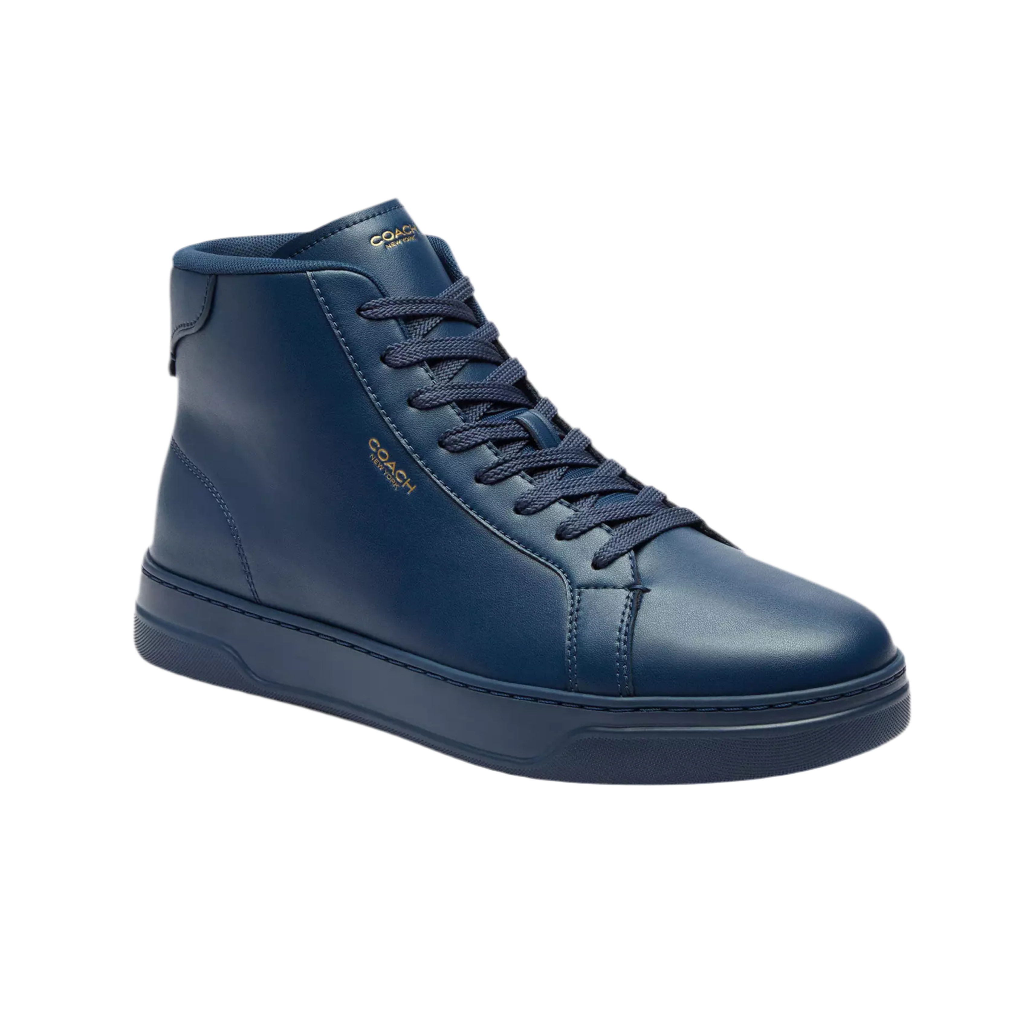 COACH Men's High Line High Top Sneaker - Deep Blue