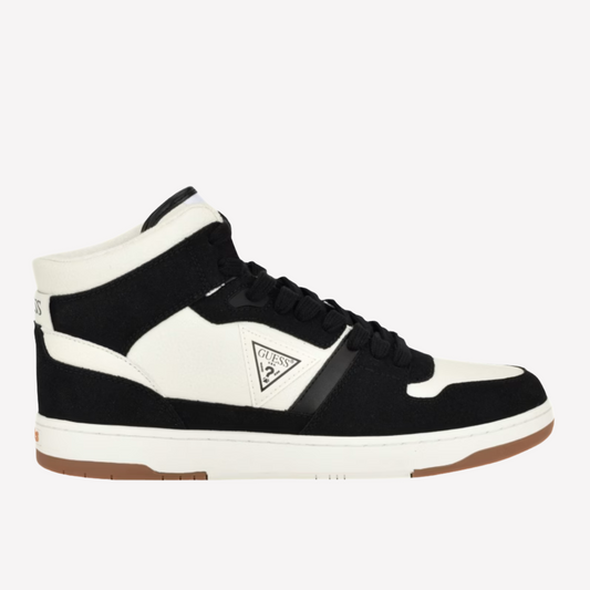 Guess Men Tristo Triangle High-Top Sneakers - Black