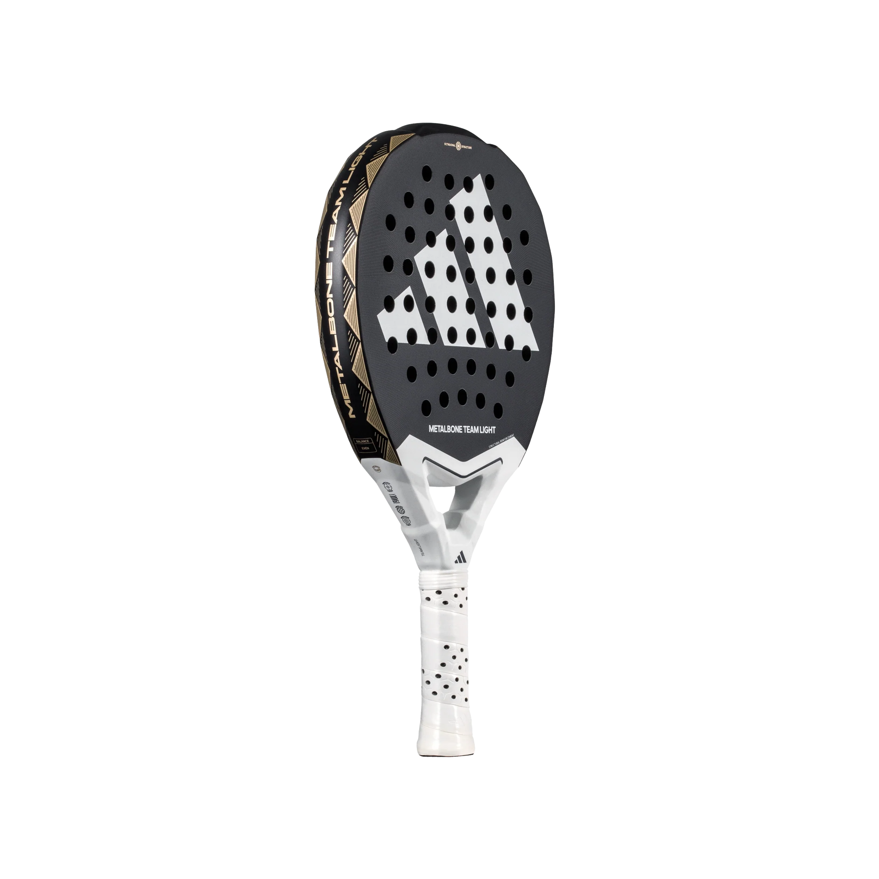 Adidas Metalbone Team Light 3.4 Racket - Black White Gold rose