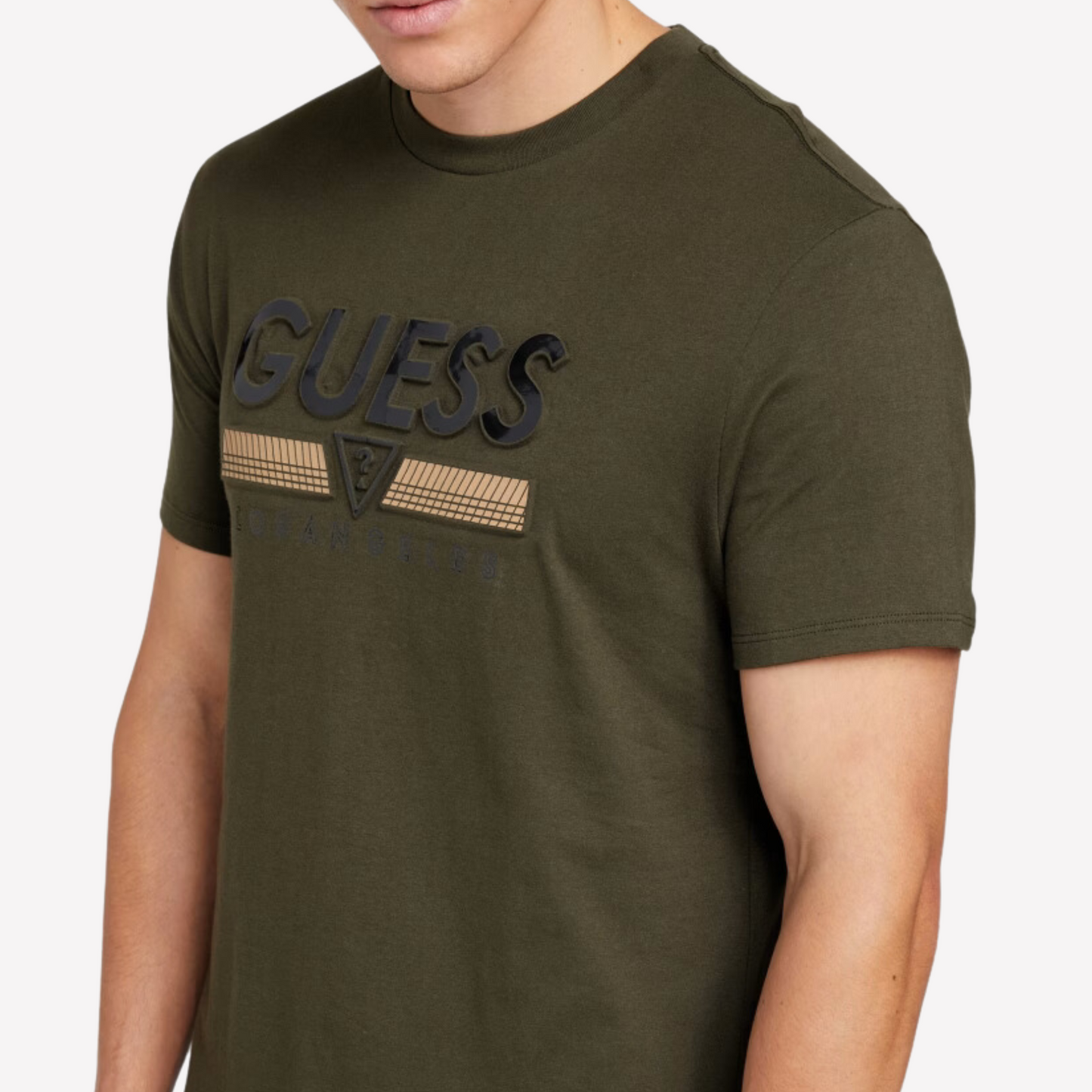 Guess Men Koda Crewneck Tee - Green