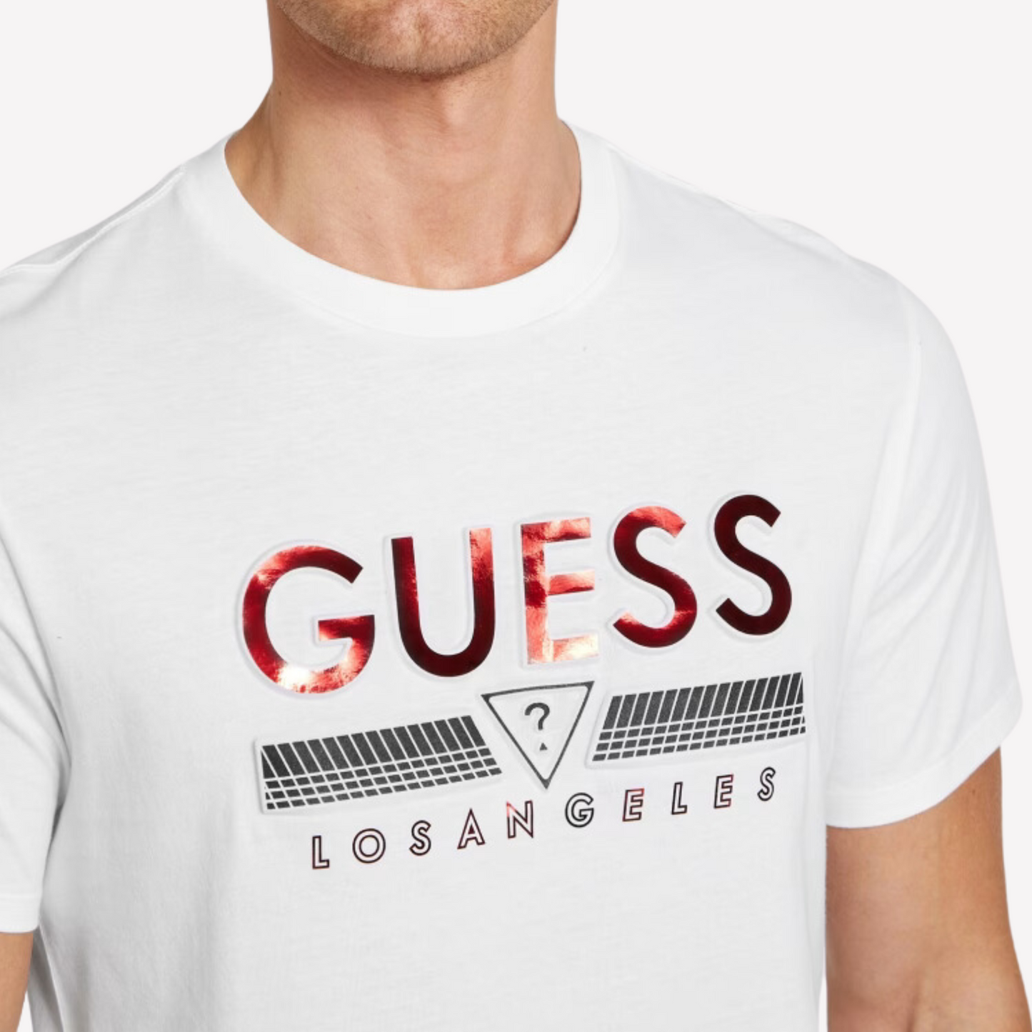 Guess Men Koda Crewneck Tee - White