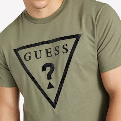 Guess Men Erikk Logo Tee - Green