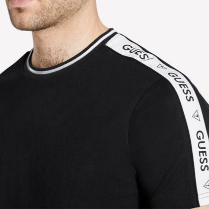 Guess Men Ryatt Jacquard Tee - Black