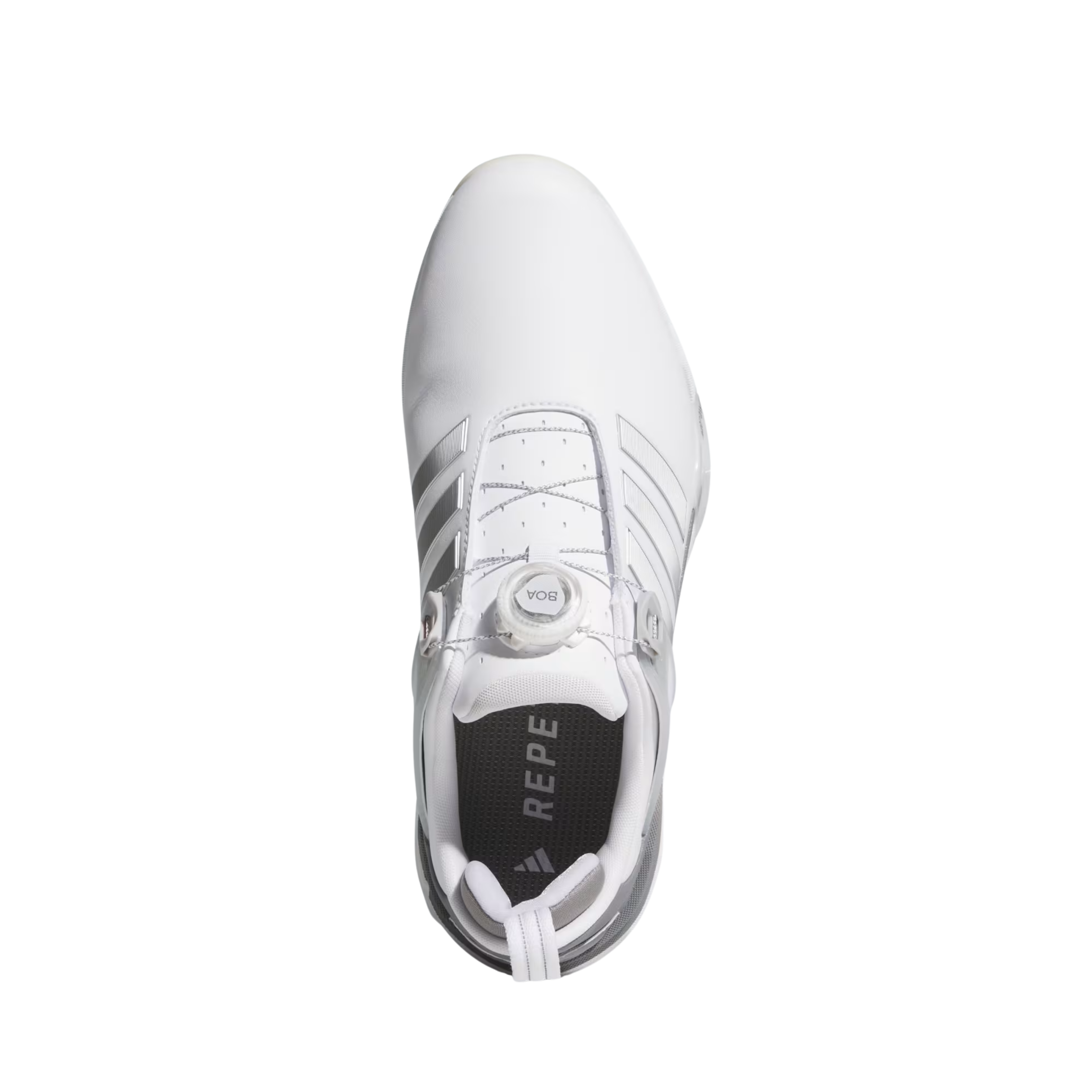 Adidas Men Adipower 26 Boa Spikeless Golf - Cloud White Silver Metallic