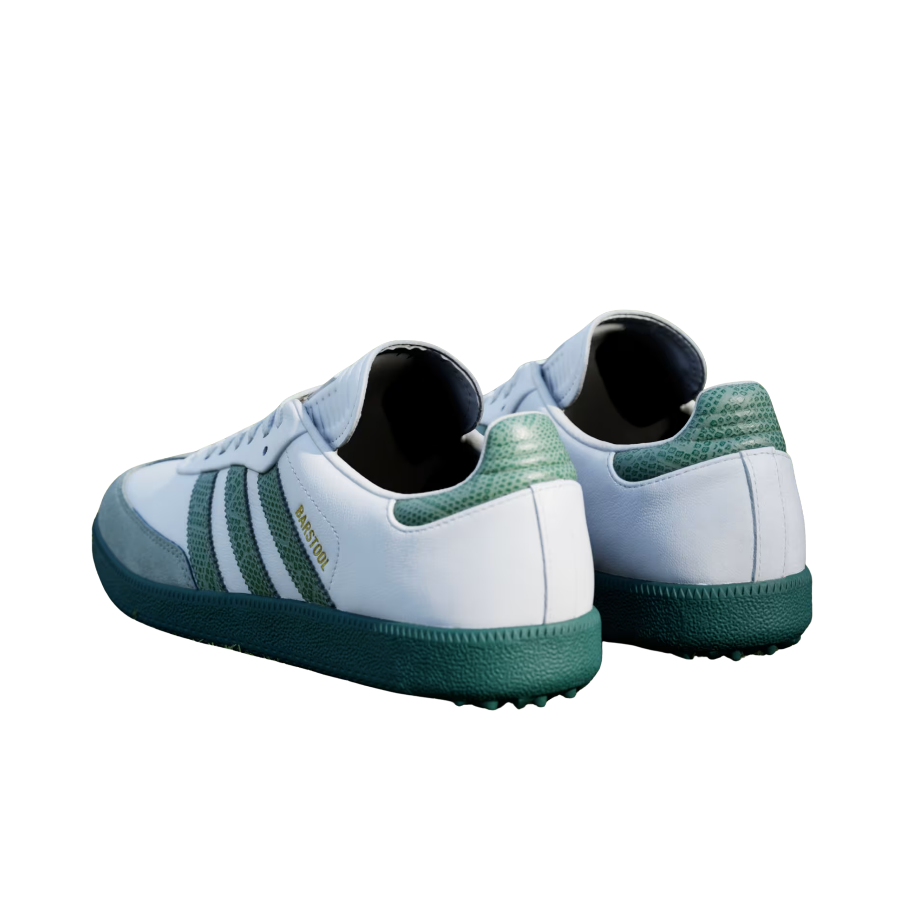 Adidas Men Samba Barstool Spikeless Golf - Cloud White Collegiate Green