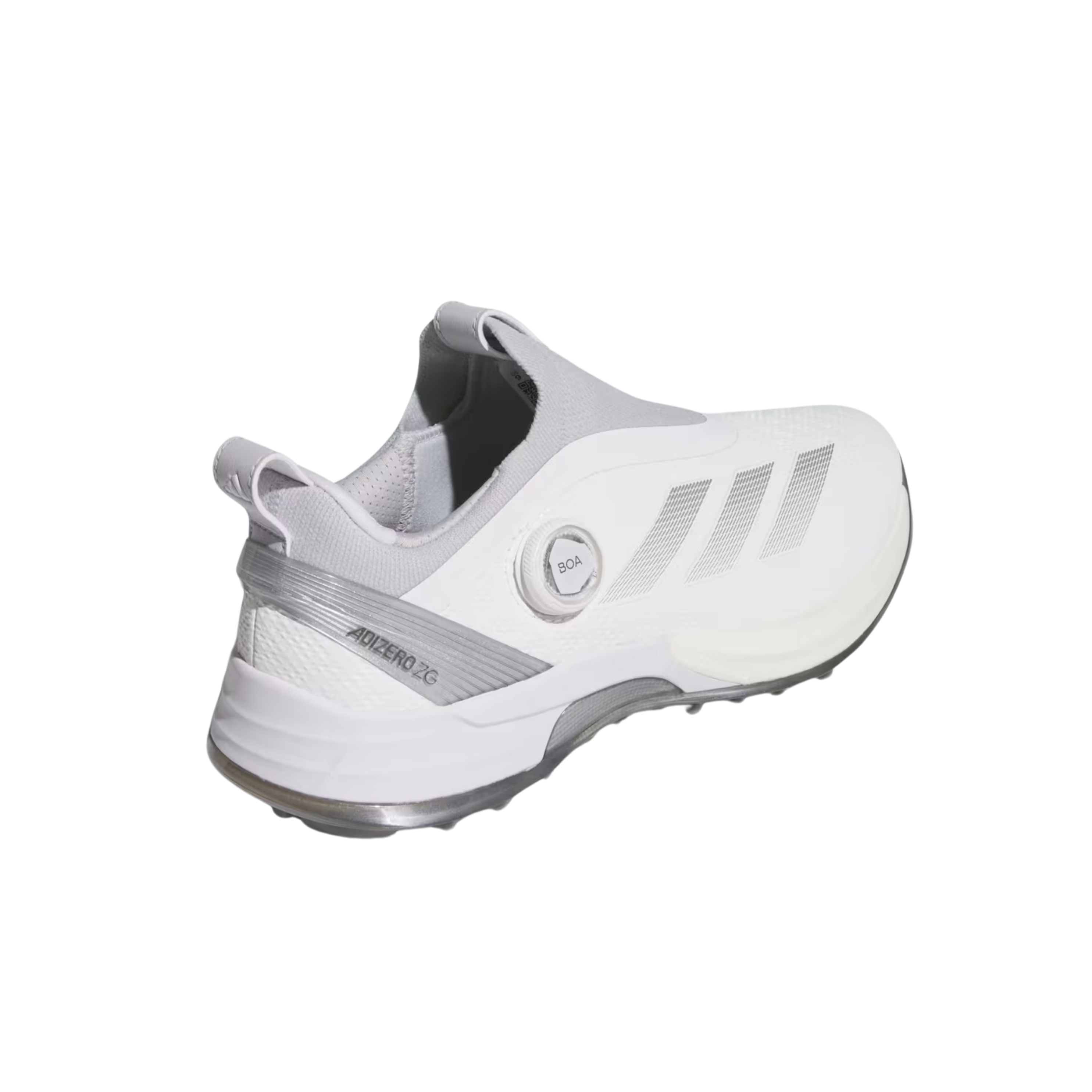 Adidas Men Adizero ZG Boa Spikeless Golf - Cloud White Silver Metallic
