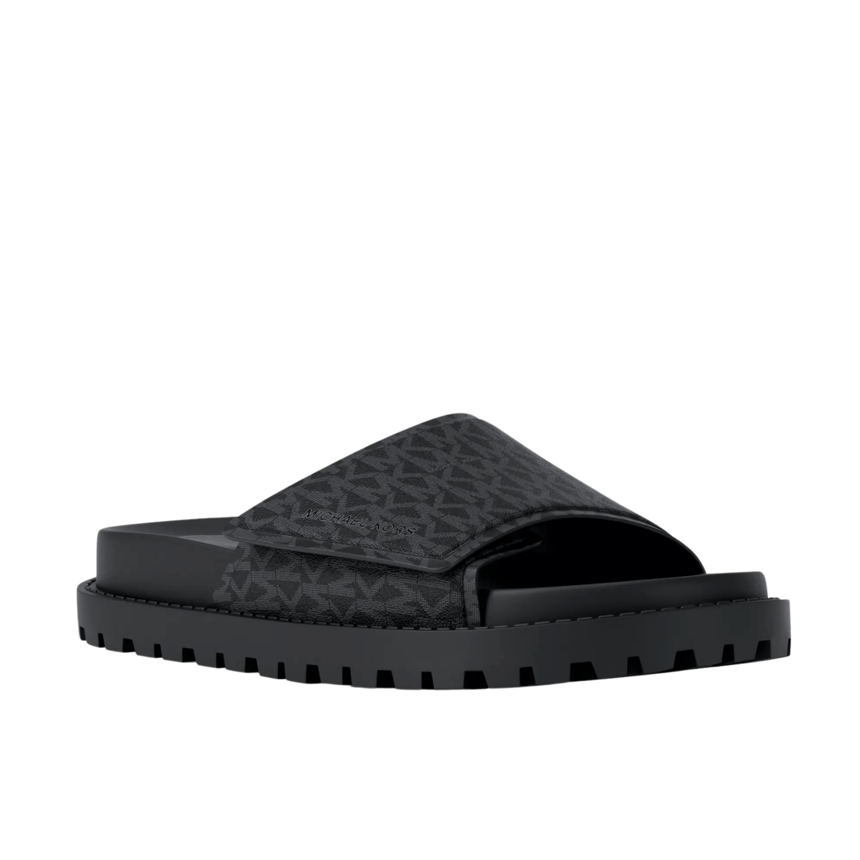 Michael Kors Men Luka Signature Logo Slide Sandal - Black