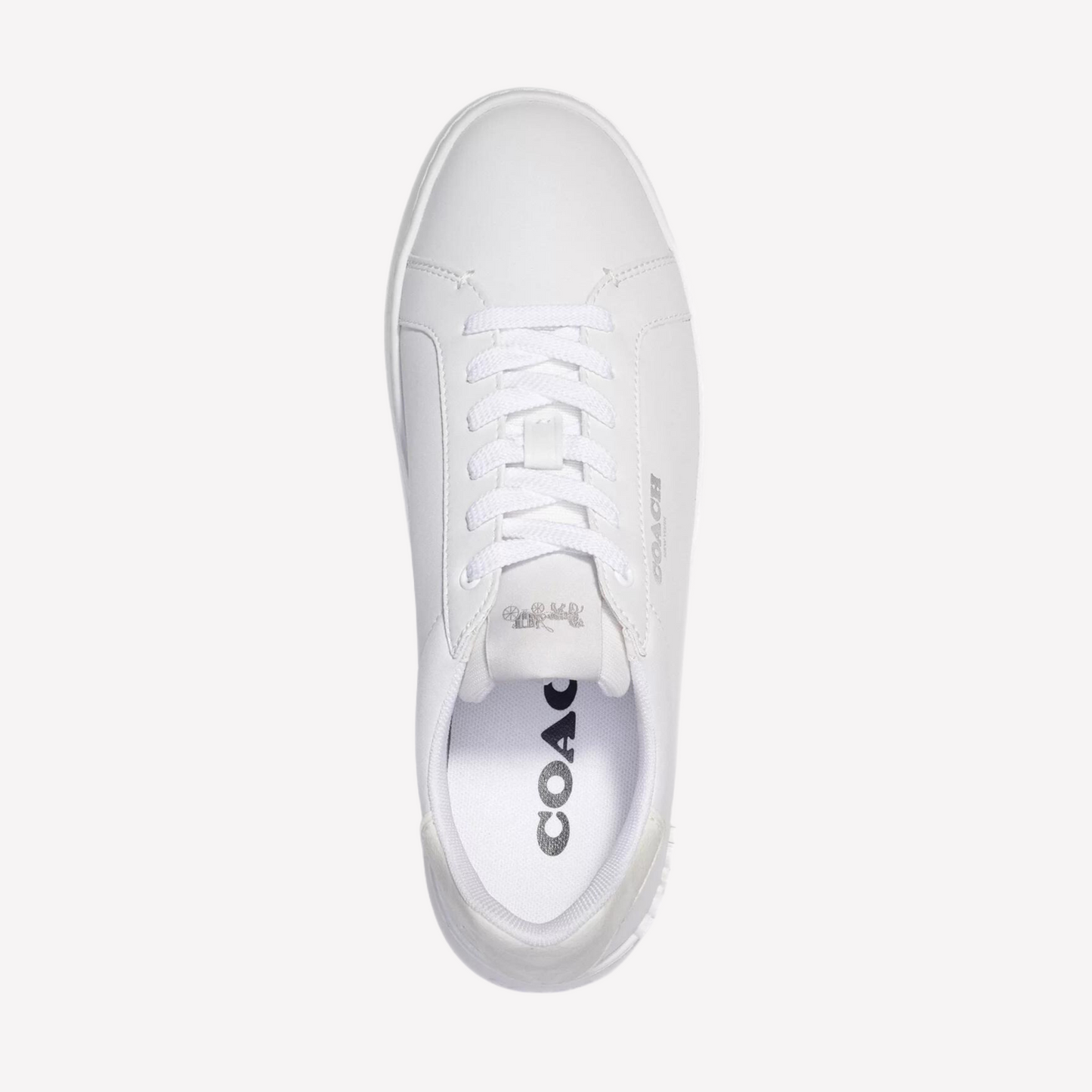 COACH Men's Clip Low Top Sneaker - Optic White