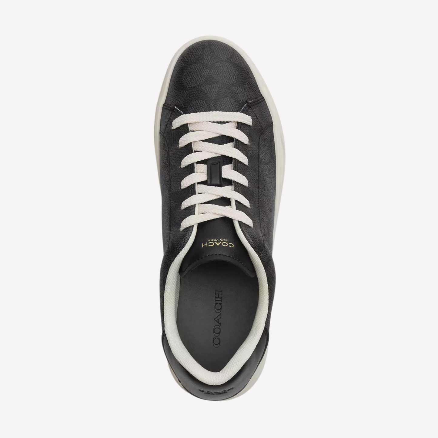 COACH Women's High Line Sneaker - Charcoal Black