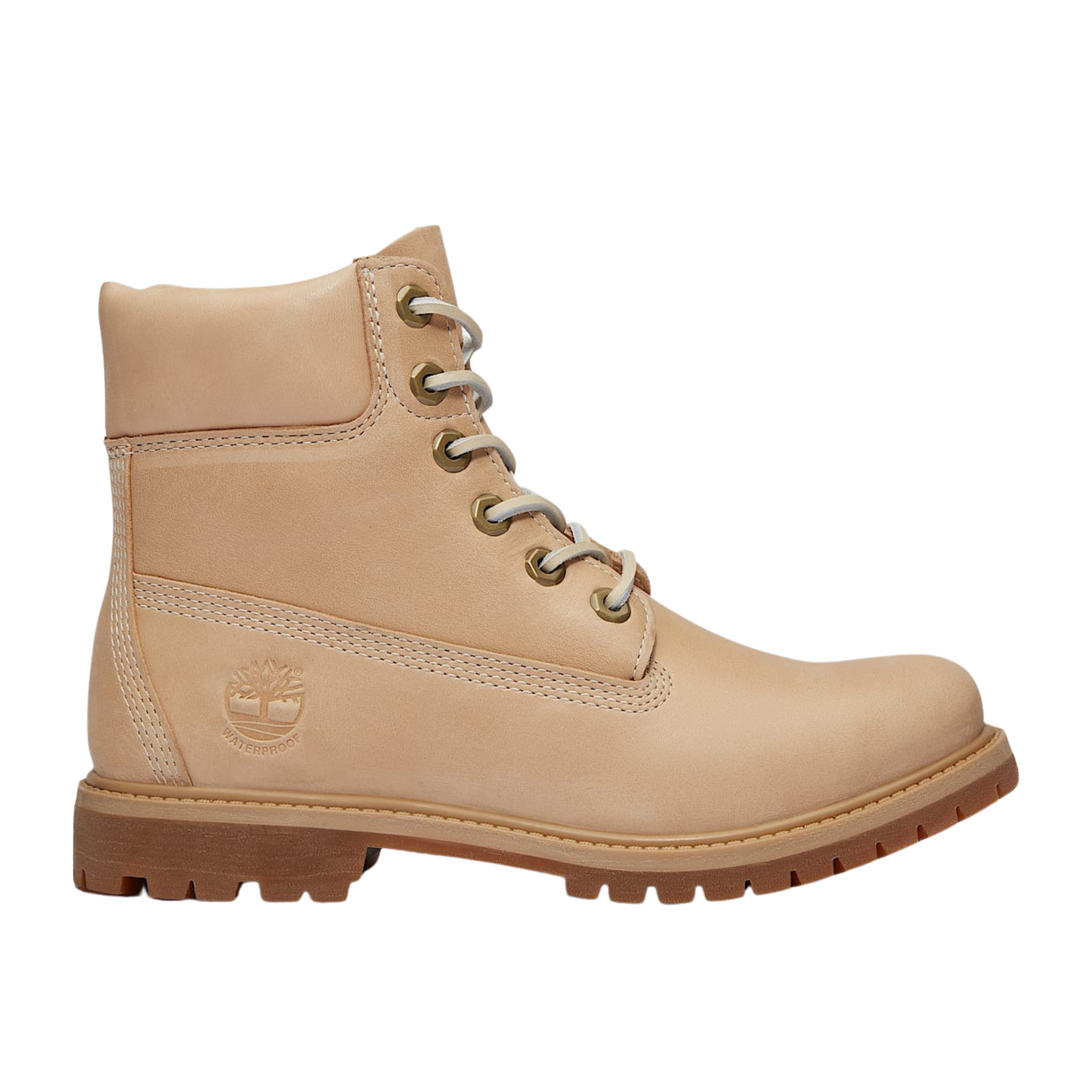 Timberland Women Premium 6-In Waterproof - Medium Beige Full-Grain
