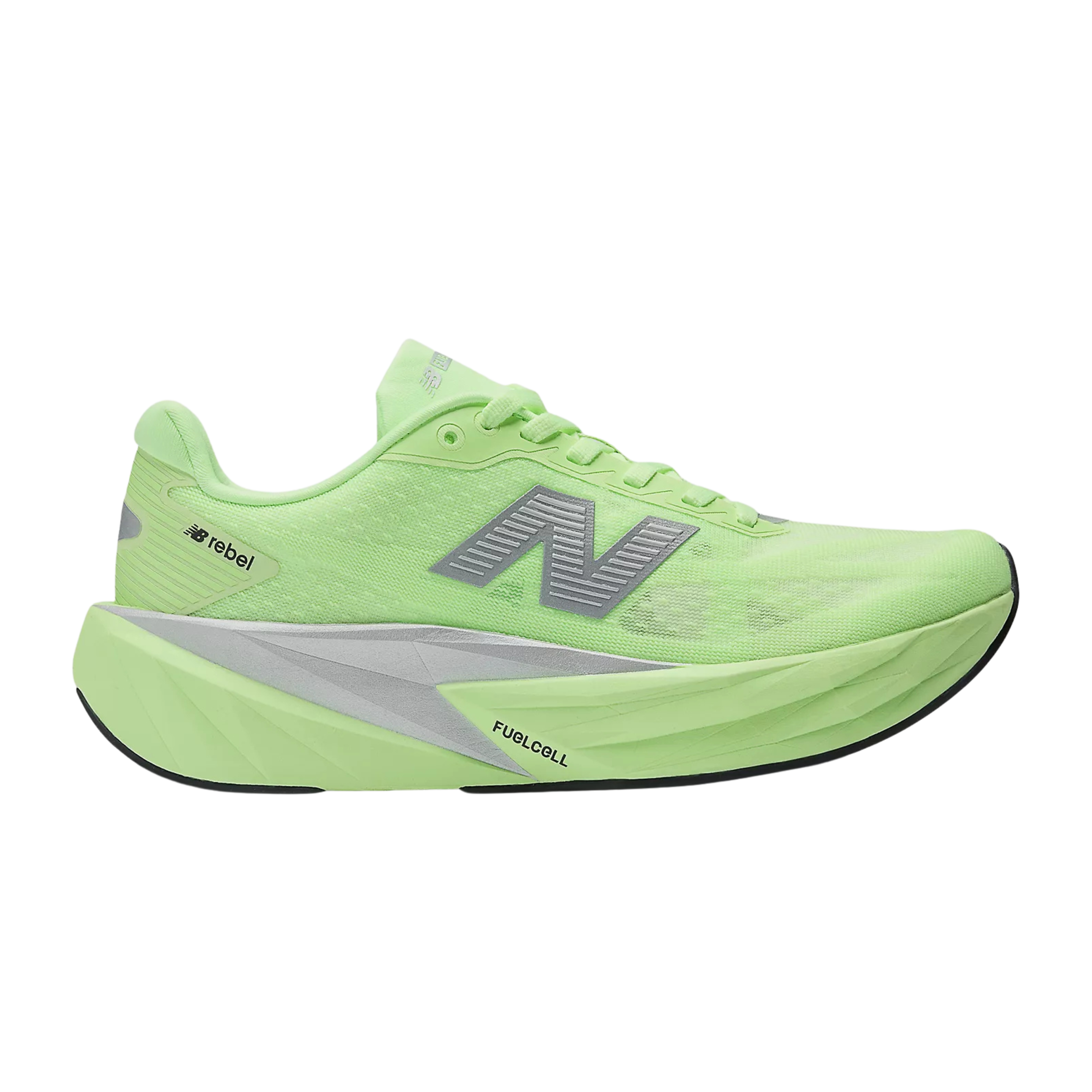 New Balance Women FuelCell Rebel V5 - Lab Green Silver Metallic