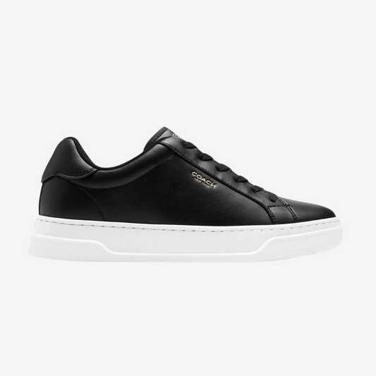 COACH Women's High Line Sneaker - Black Optic White