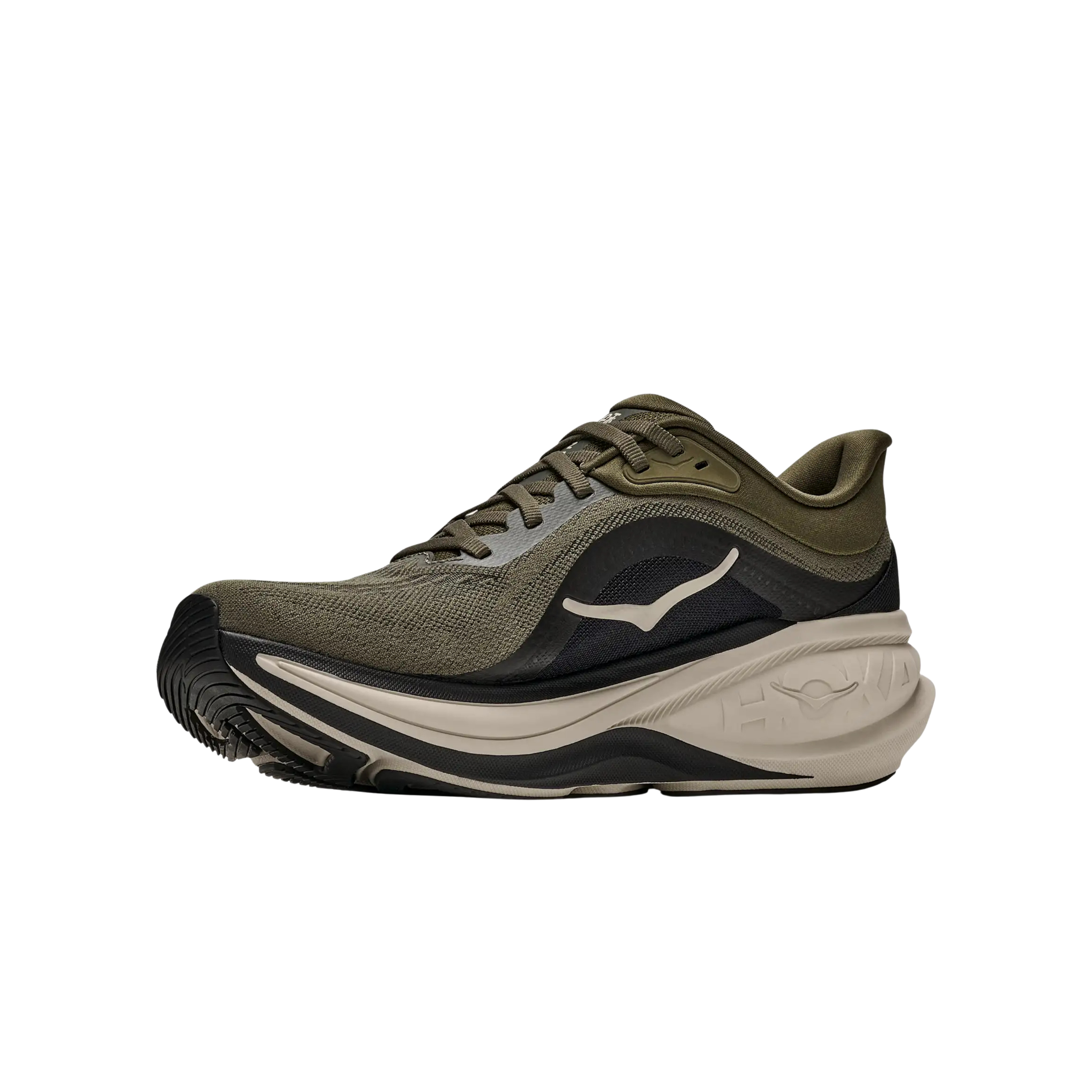 Hoka Men Clifton Pro - Antique Olive River Rock Grey