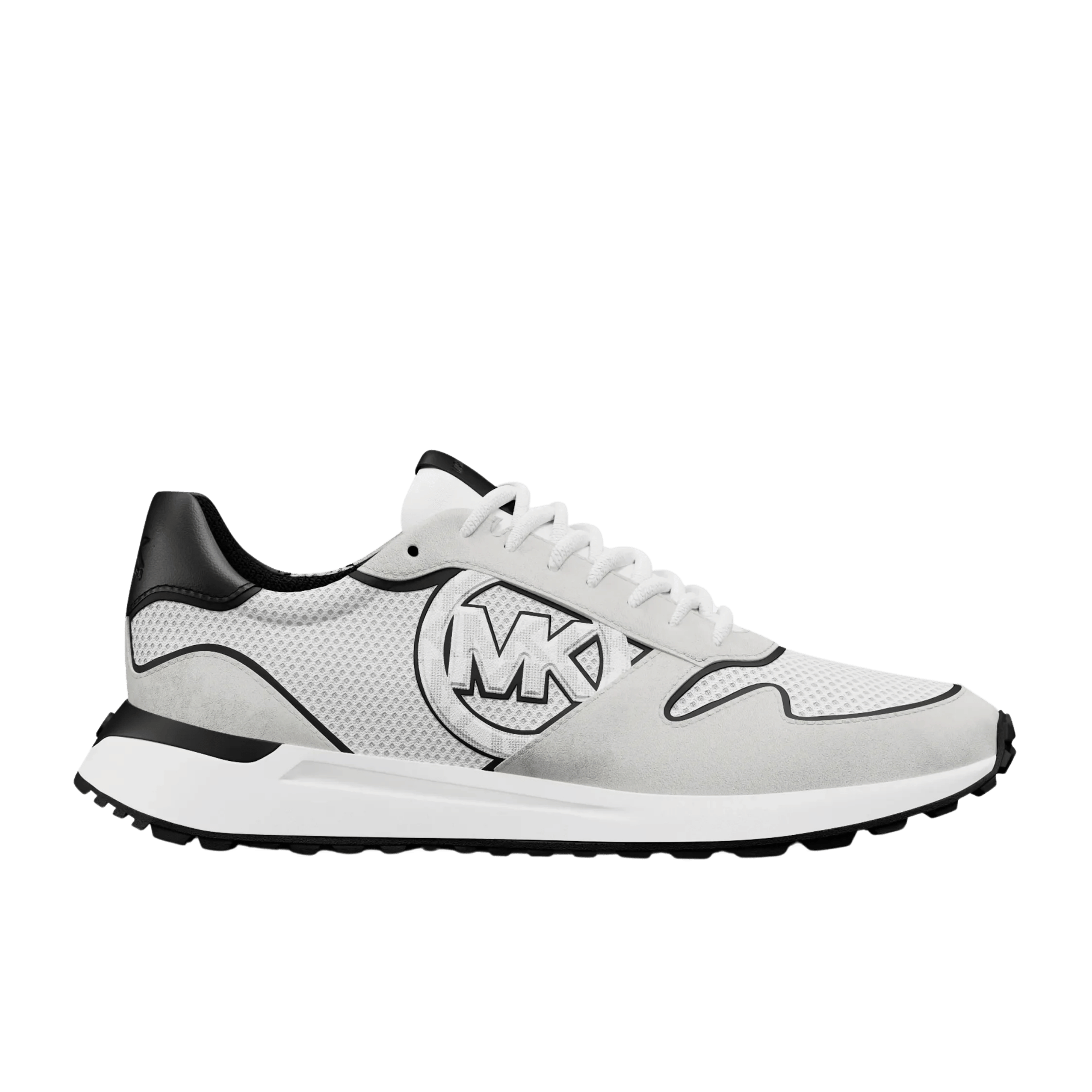 Michael Kors Men Dax Mixed Media Trainer  - Bright Wht