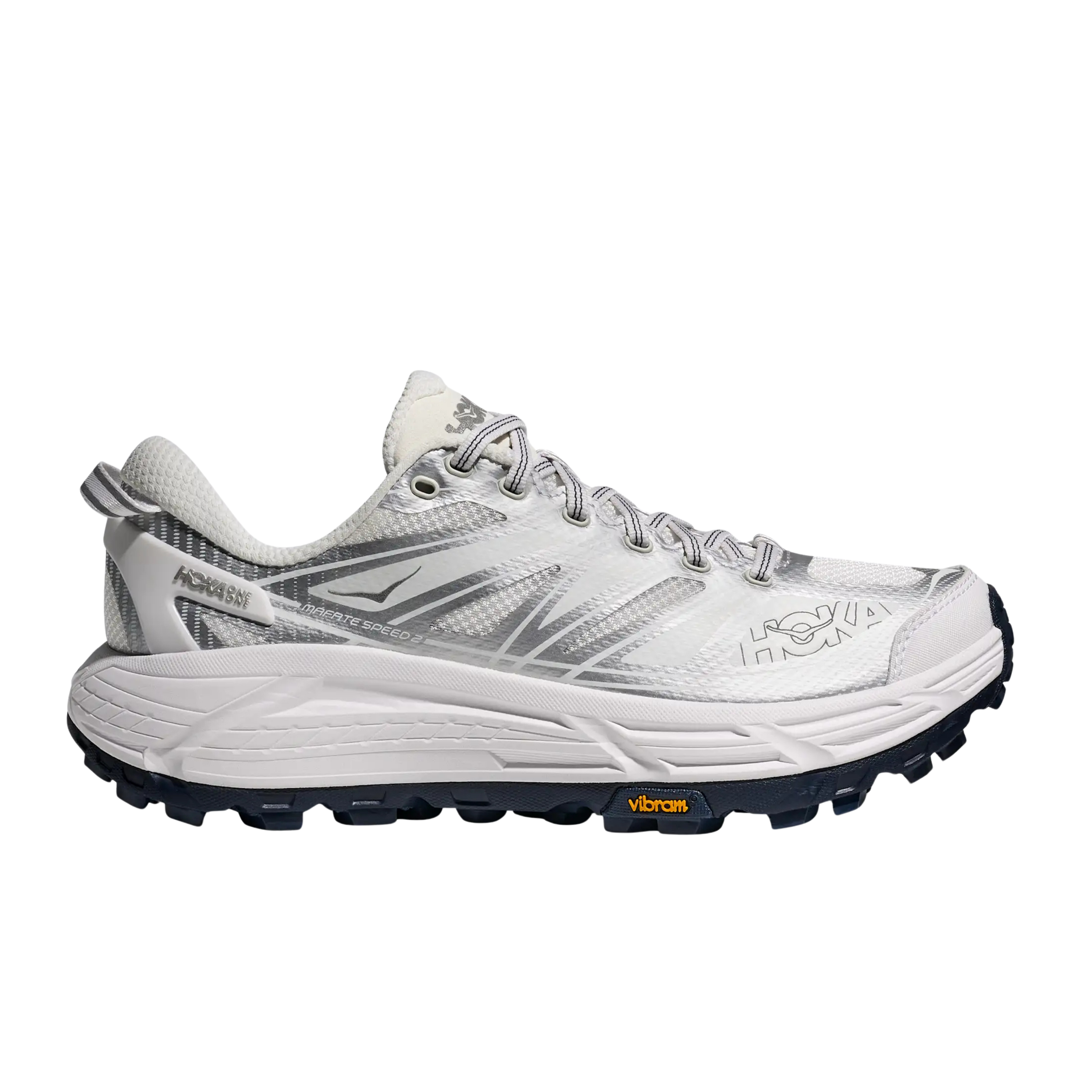 Hoka Men Mafate Speed 2 - White Silver