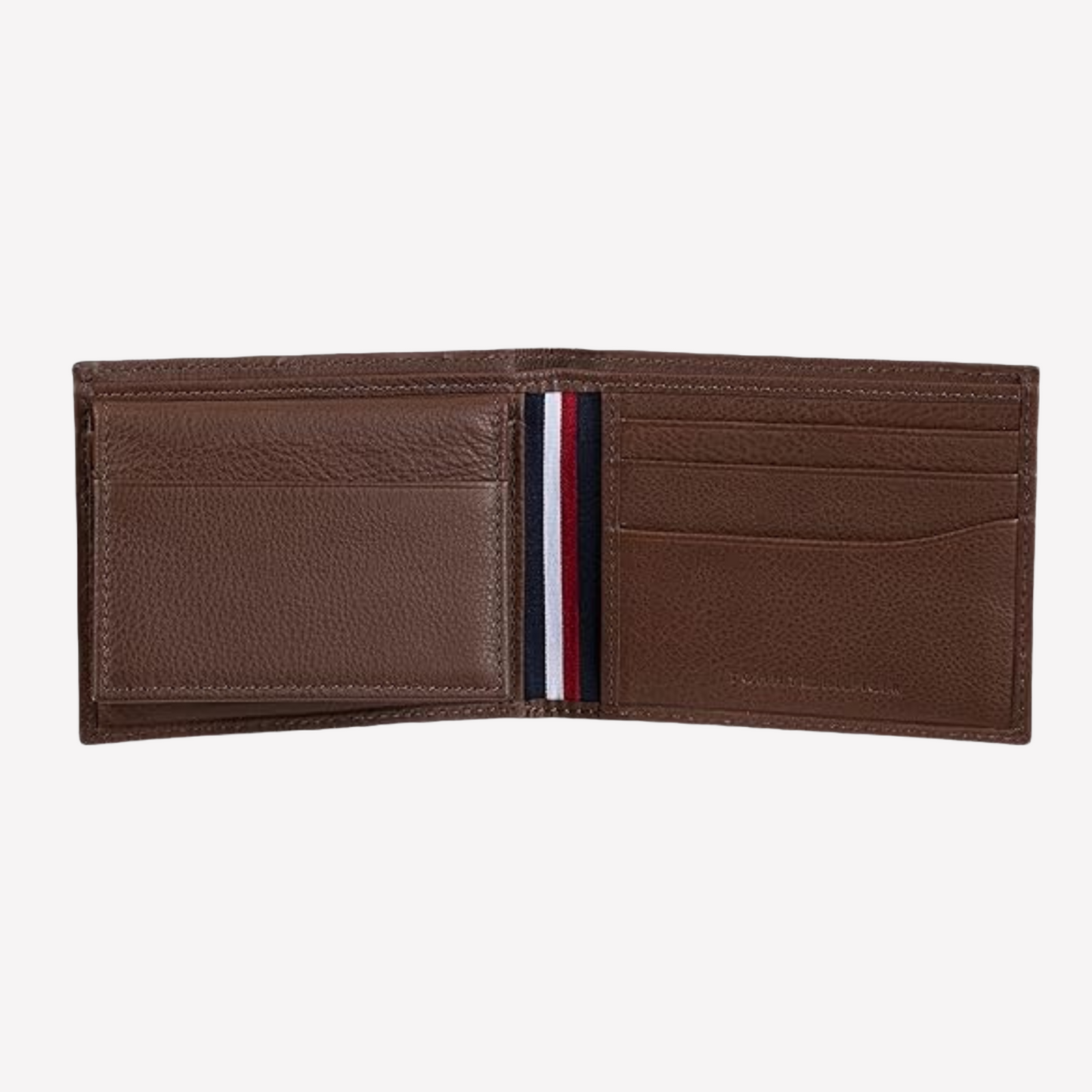 Tommy Hilfiger Classic Leather Passcase Wallet - Tan