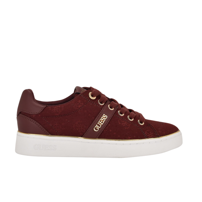 Guess Women Britz Signature Low Top Sneakers - Red