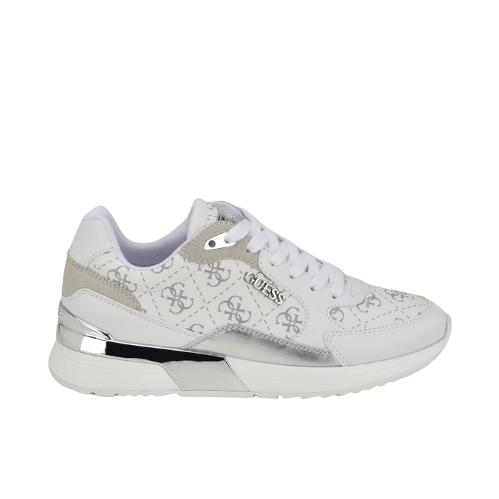 Guess Women Moxea Quattro G Sneakers - White Grey Logo