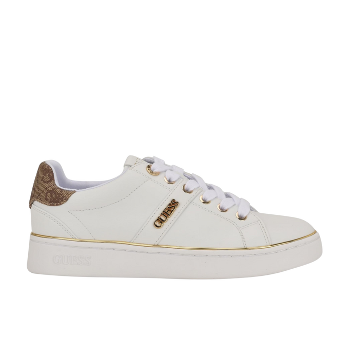 Guess Women Britz Signature Low Top Sneakers - White Logo