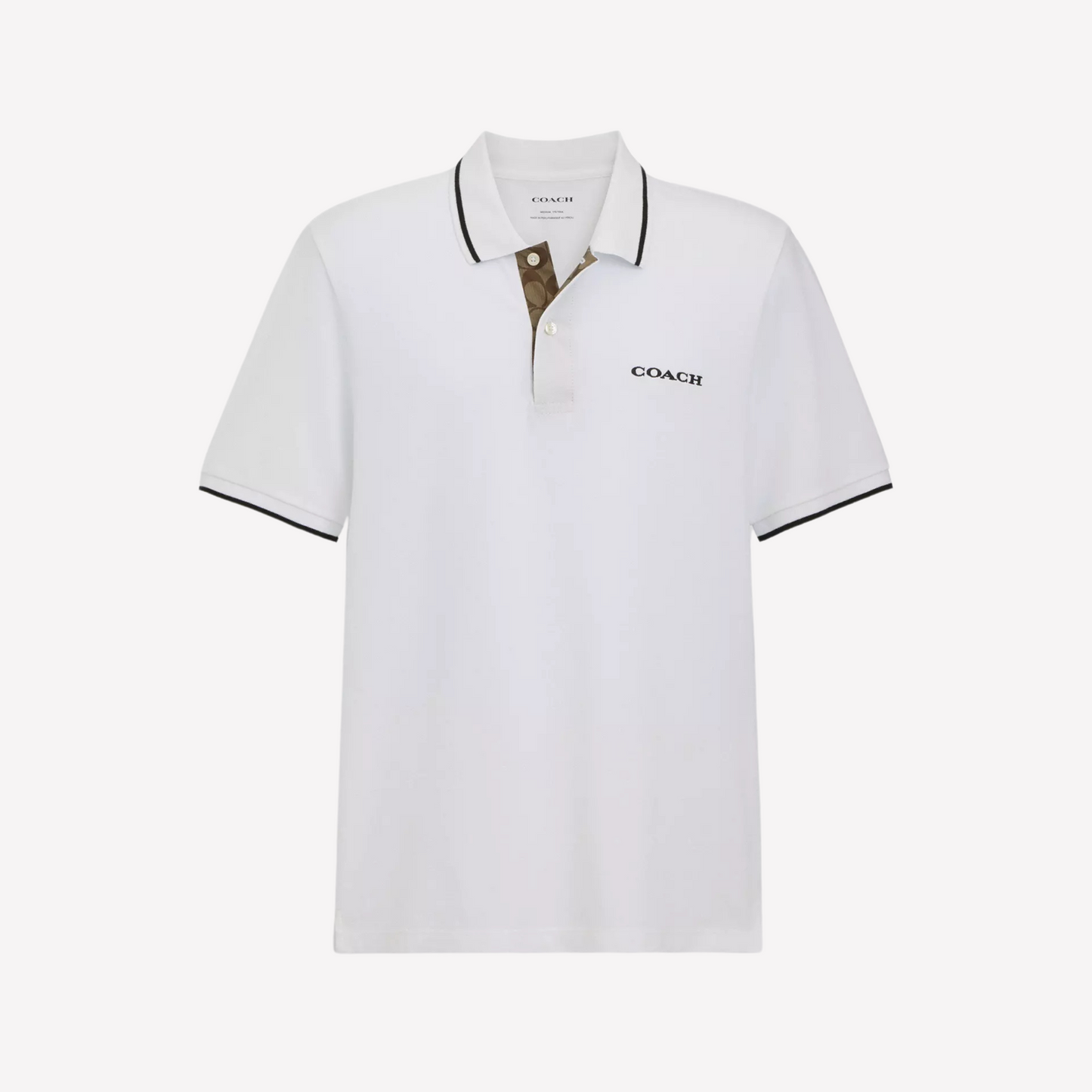 COACH Men Signature Polo - White