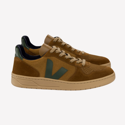 Veja Men V-10 - Suede Camel Cyprus Multico