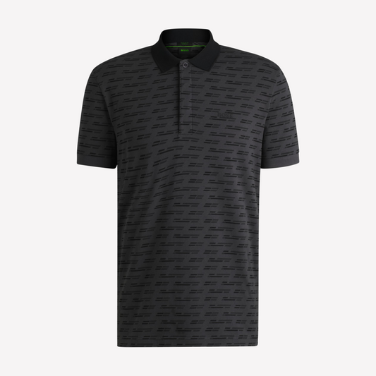 Hugo Boss Men Paddy Polo Shirt Printed - Dark Grey