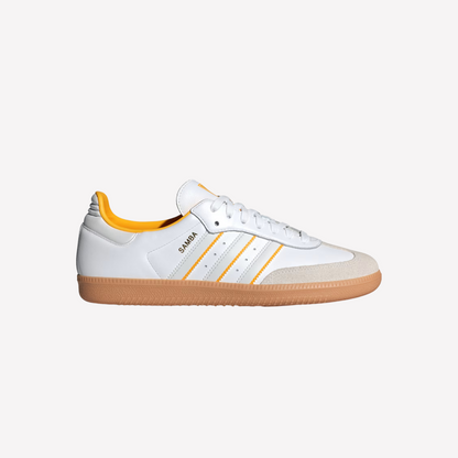 Adidas Men Samba OG - White Crew Yellow