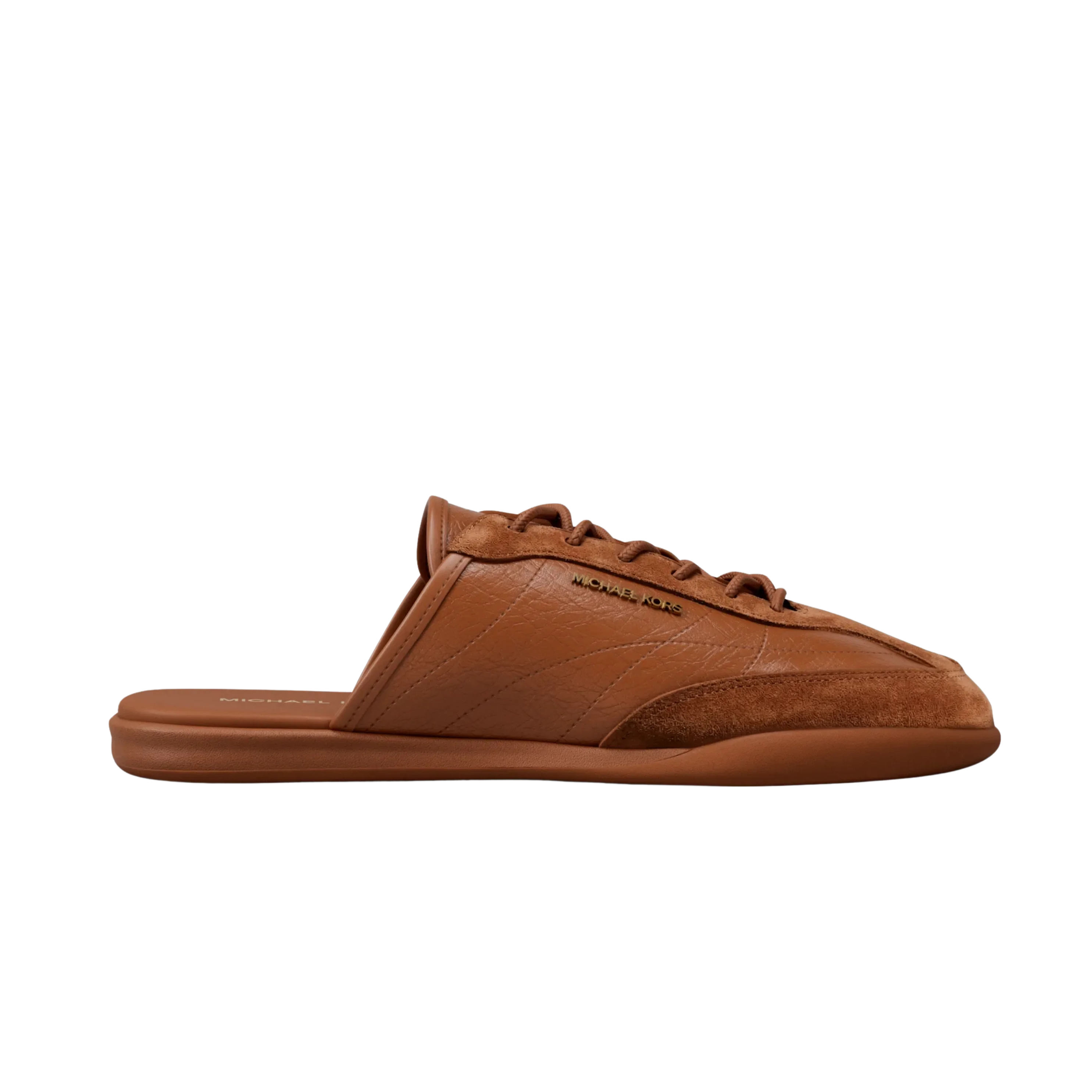 Michael Kors Women Nolan Leather Mule Sneaker - Luggage