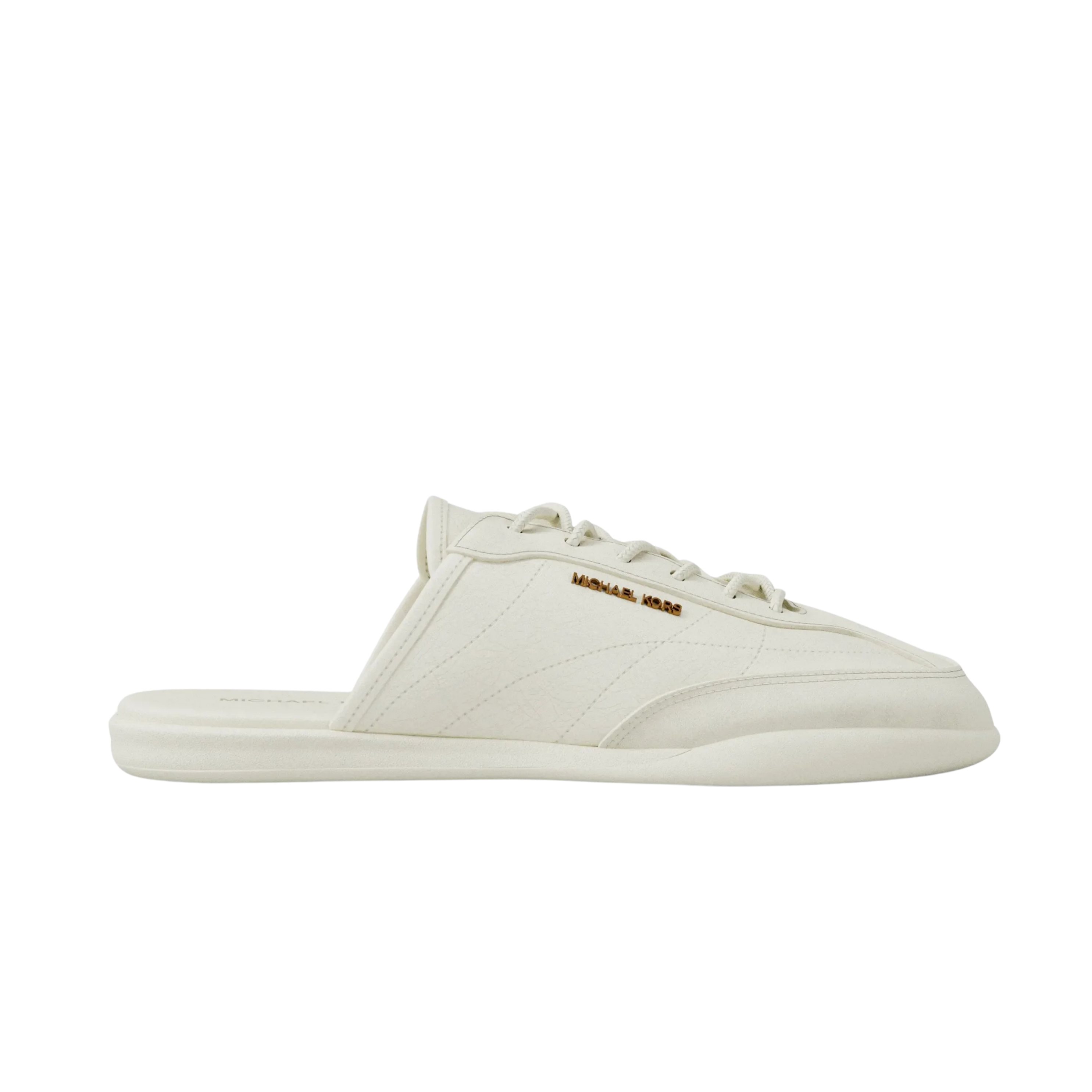 Michael Kors Women Nolan Leather Mule Sneaker - Eggshell