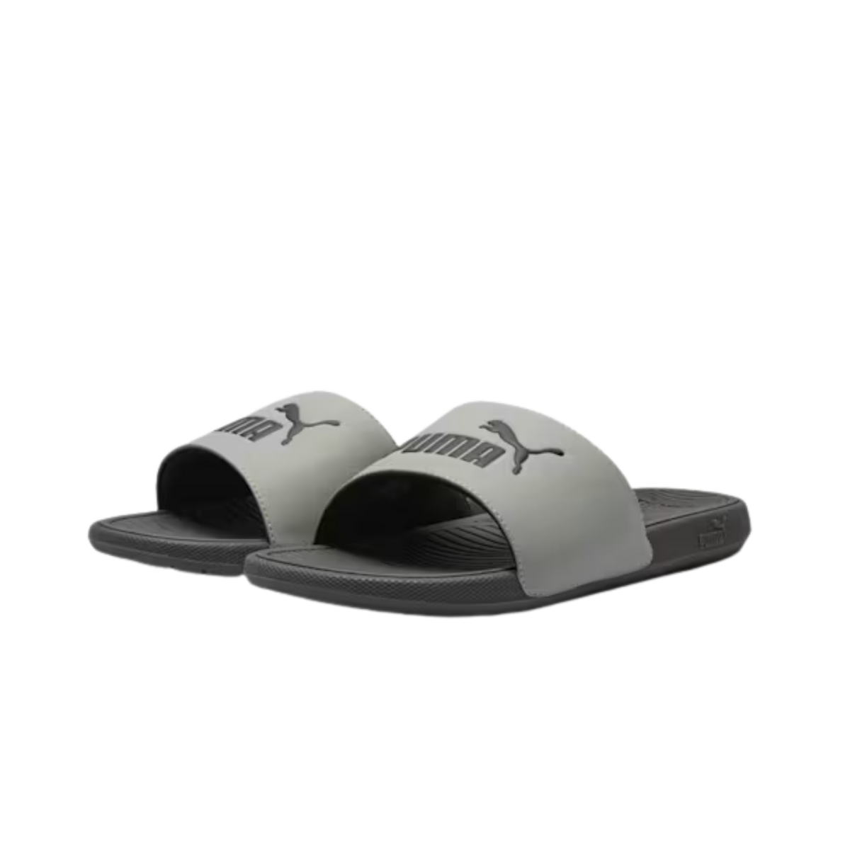Puma Men Cool Cat 2.0 Slides - Smokey Gray Black