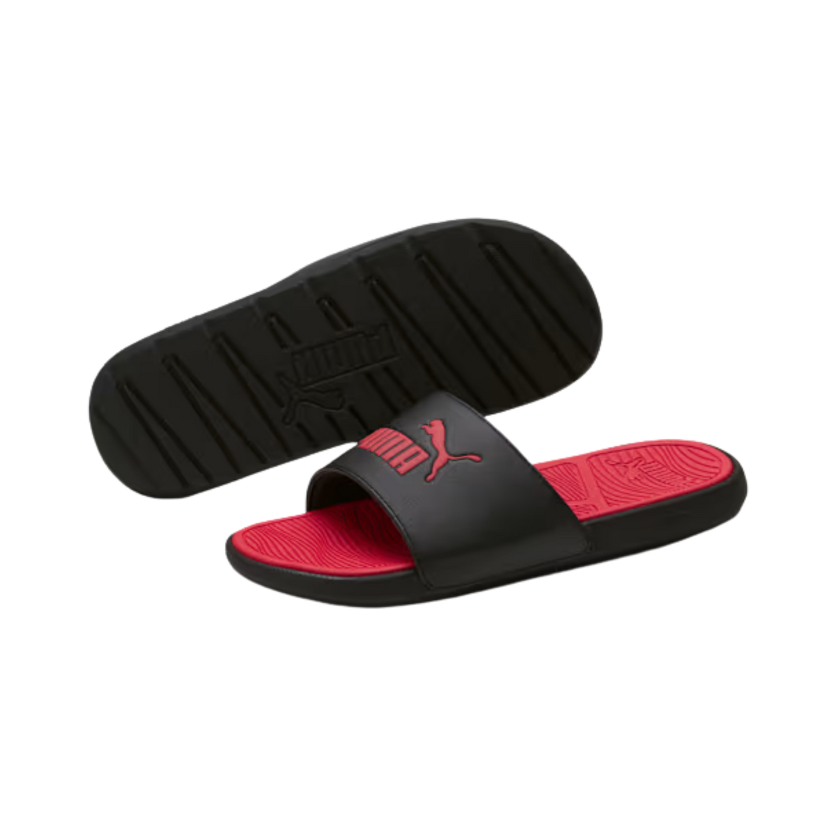 Puma Men Cool Cat 2.0 Slides - Black Red