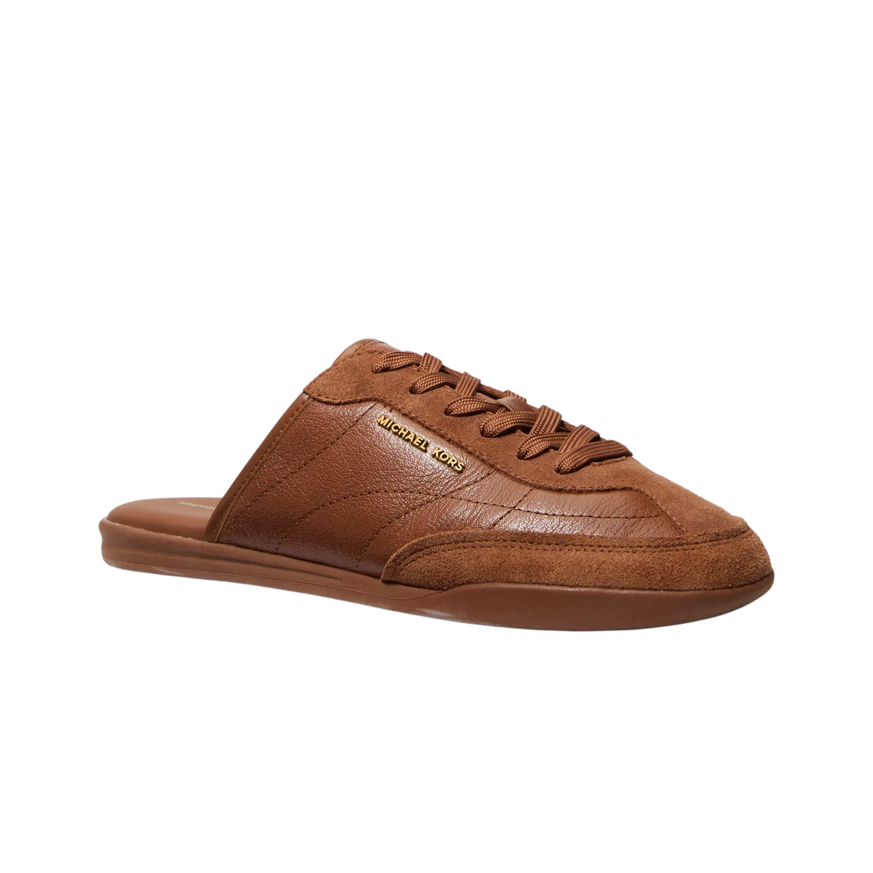 Michael Kors Women Nolan Leather Mule Sneaker - Luggage